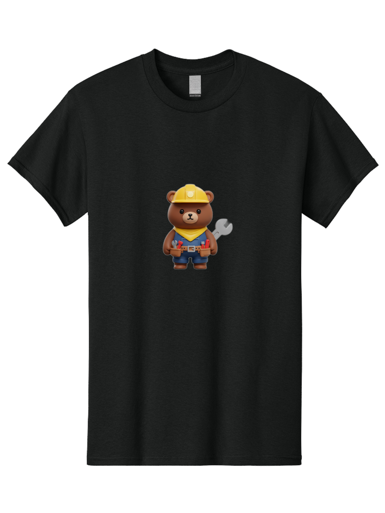 Bear-Construction-Worker Men'S Graphic Tee, 100% Cotton, Comfortable Casual Summer Wear, Machine Washable, Vintage Camera, Old Camera, Antique Camera, Black Camera, Classic Photography, Photography Equipment, Nostalgic Device, Film Camera, Bae849