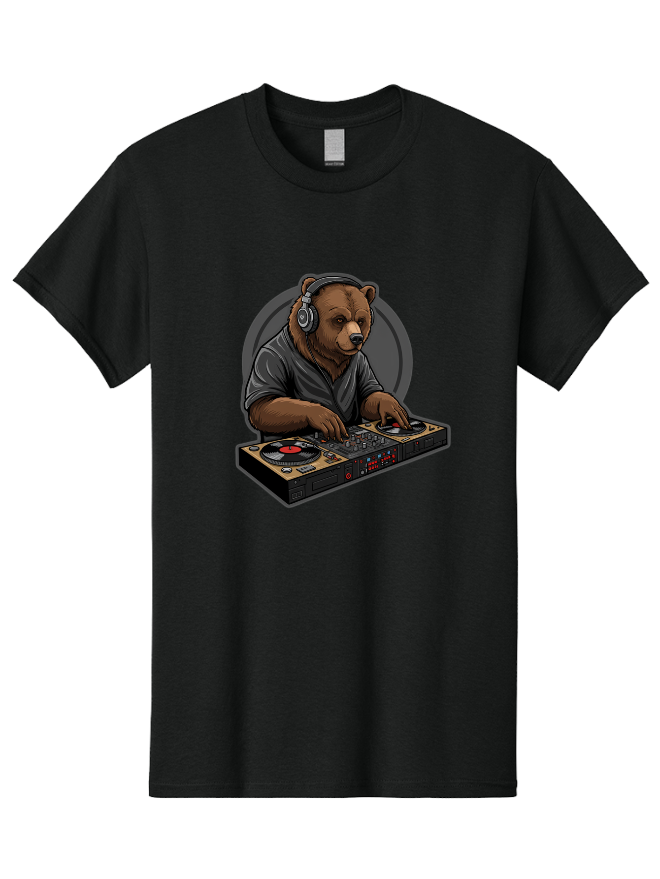 Bear-Dj Men'S Graphic Tee, 100% Cotton, Comfortable Casual Summer Wear, Machine Washable, Vintage Camera, Old Camera, Antique Camera, Black Camera, Classic Photography, Photography Equipment, Nostalgic Device, Film Camera, Camera Art Bae850
