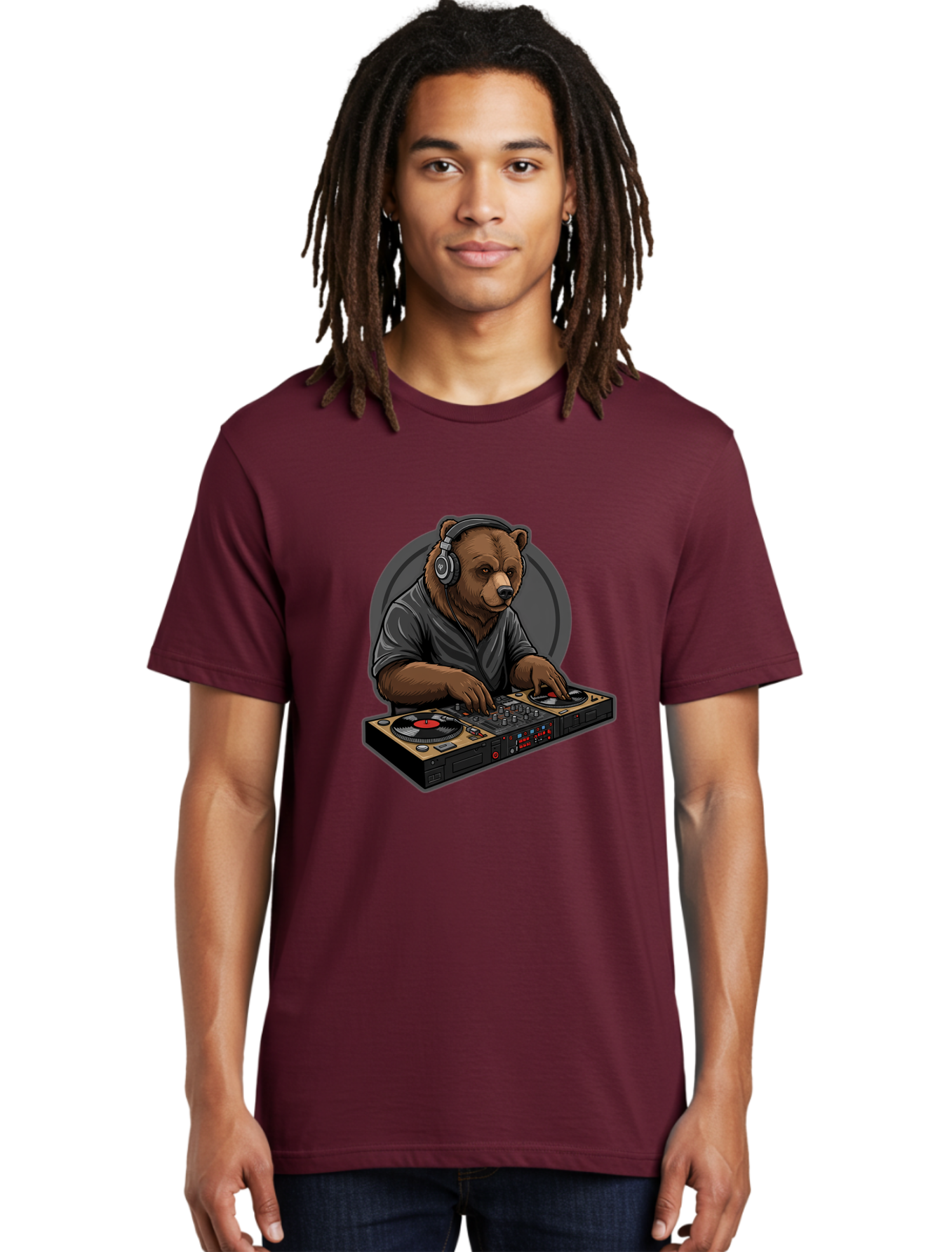 Bear-Dj Men'S Graphic Tee, 100% Cotton, Comfortable Casual Summer Wear, Machine Washable, Vintage Camera, Old Camera, Antique Camera, Black Camera, Classic Photography, Photography Equipment, Nostalgic Device, Film Camera, Camera Art Bae850