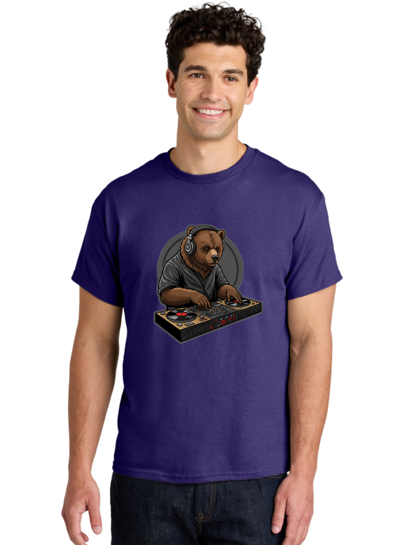 Bear-Dj Men'S Graphic Tee, 100% Cotton, Comfortable Casual Summer Wear, Machine Washable, Vintage Camera, Old Camera, Antique Camera, Black Camera, Classic Photography, Photography Equipment, Nostalgic Device, Film Camera, Camera Art Bae850