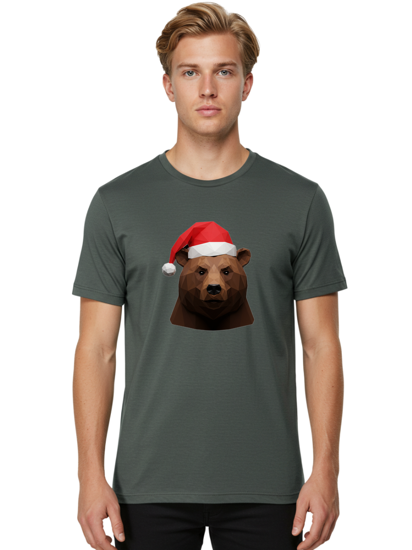 Bear-Head-With-Santa-Hat Men'S Graphic Tee, 100% Cotton, Comfortable Casual Summer Wear, Machine Washable, Vintage Camera, Old Camera, Antique Camera, Black Camera, Classic Photography, Photography Equipment, Nostalgic Device, Film Camera, Bae855