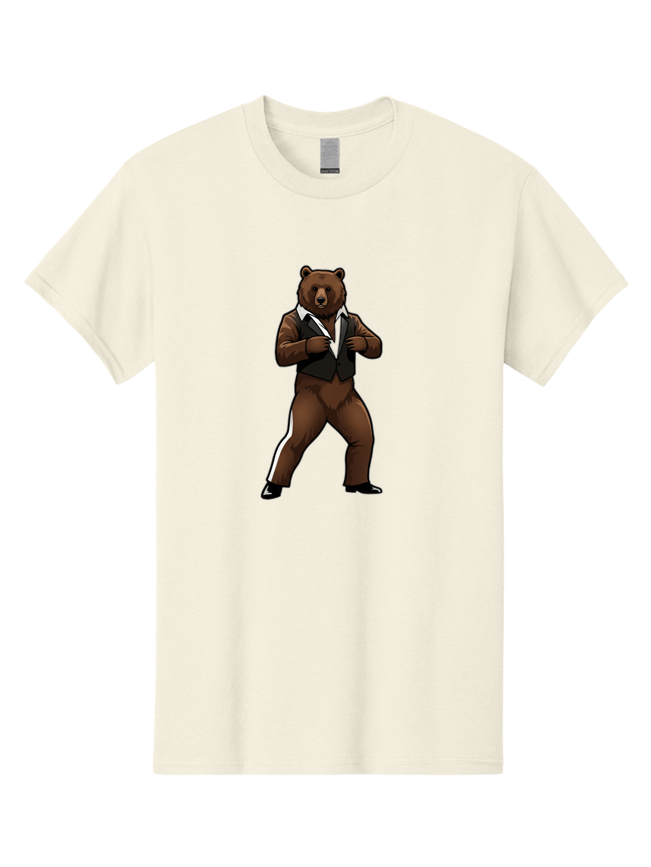 Bear-In-Suit Men'S Graphic Tee, 100% Cotton, Comfortable Casual Summer Wear, Machine Washable, Vintage Camera, Old Camera, Antique Camera, Black Camera, Classic Photography, Photography Equipment, Nostalgic Device, Film Camera, Camera Art Bae860