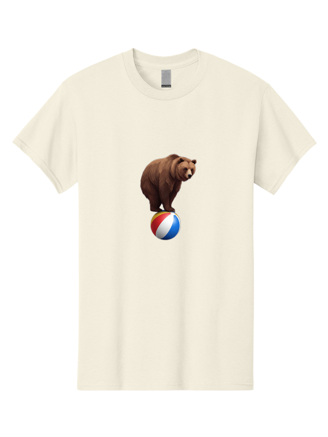 Bear-On-Beach-Ball Men'S Graphic Tee, 100% Cotton, Comfortable Casual Summer Wear, Machine Washable, Vintage Camera, Old Camera, Antique Camera, Black Camera, Classic Photography, Photography Equipment, Nostalgic Device, Film Camera, Camera Art Bae862