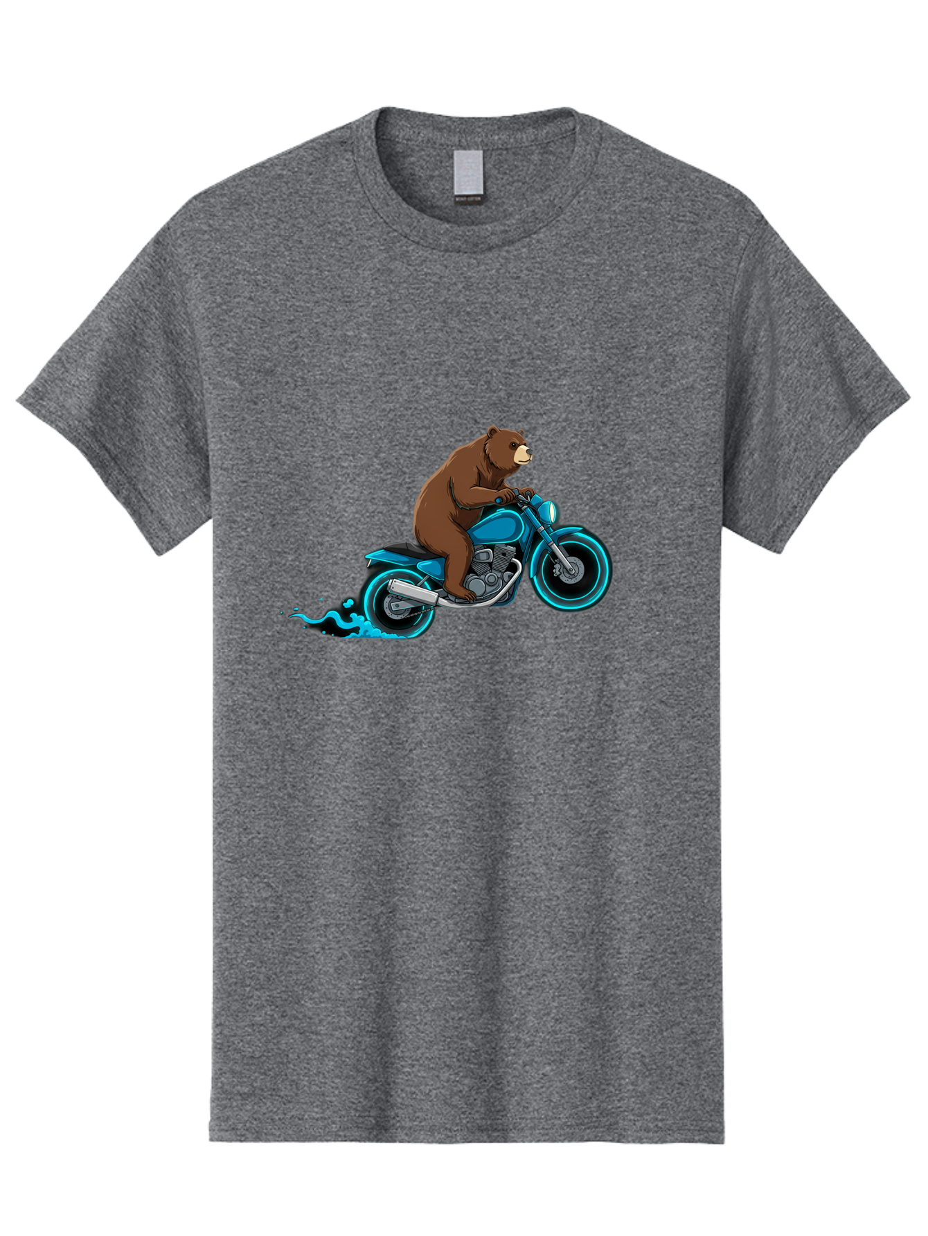 Bear-Riding-Motorcycle-2 Men'S Graphic Tee, 100% Cotton, Comfortable Casual Summer Wear, Machine Washable, Vintage Camera, Old Camera, Antique Camera, Black Camera, Classic Photography, Photography Equipment, Nostalgic Device, Film Camera, Bae864