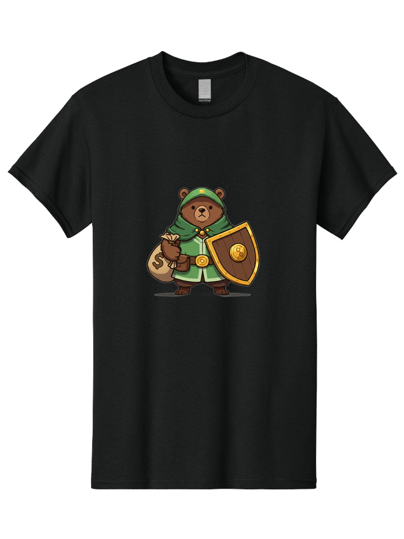 Bear-Warrior-2 Men'S Graphic Tee, 100% Cotton, Comfortable Casual Summer Wear, Machine Washable, Vintage Camera, Old Camera, Antique Camera, Black Camera, Classic Photography, Photography Equipment, Nostalgic Device, Film Camera, Camera Art Bae868
