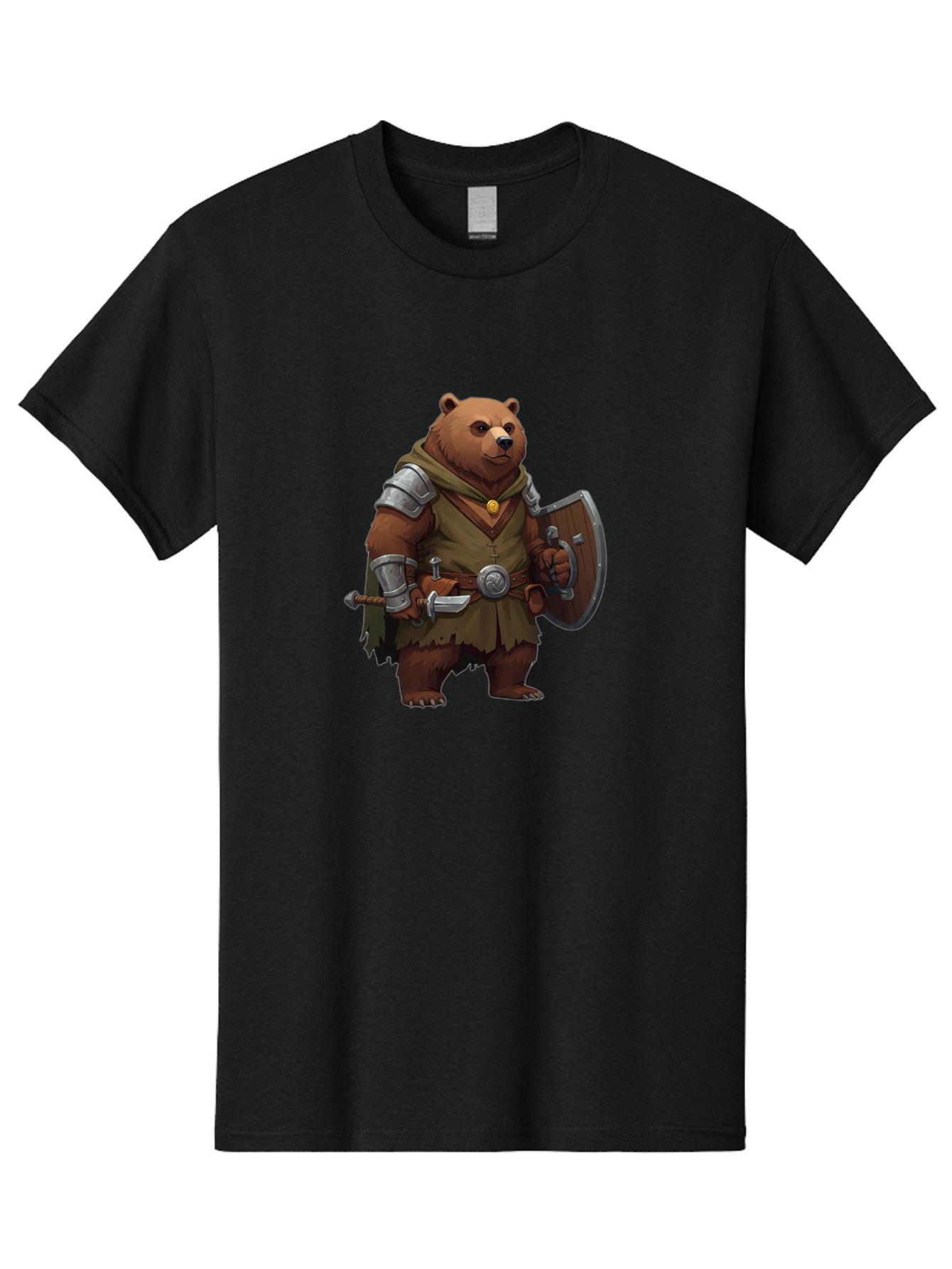 Bear-Warrior Men'S Graphic Tee, 100% Cotton, Comfortable Casual Summer Wear, Machine Washable, Vintage Camera, Old Camera, Antique Camera, Black Camera, Classic Photography, Photography Equipment, Nostalgic Device, Film Camera, Camera Art Bae869