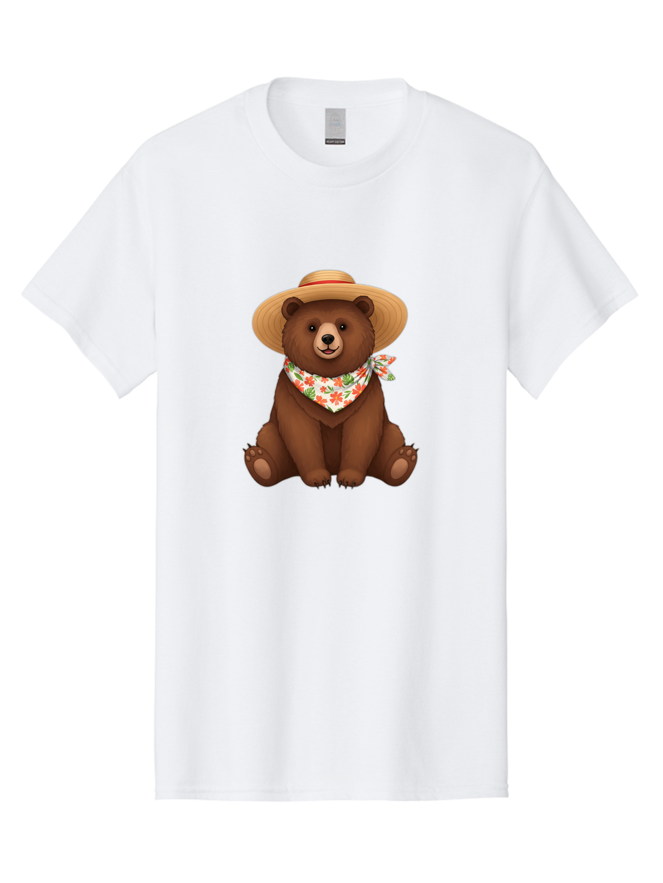 Bear-With-Hat-And-Bandana Men'S Graphic Tee, 100% Cotton, Comfortable Casual Summer Wear, Machine Washable, Vintage Camera, Old Camera, Antique Camera, Black Camera, Classic Photography, Photography Equipment, Nostalgic Device, Film Camera, Bae876