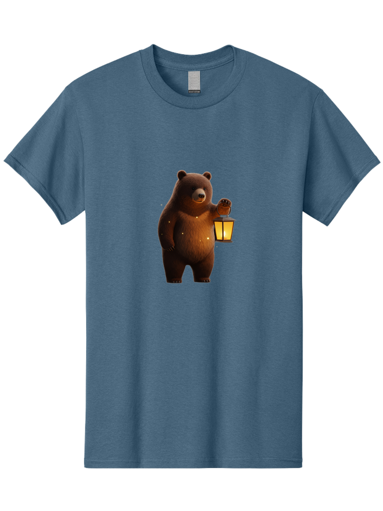 Bear-With-Lantern Men'S Graphic Tee, 100% Cotton, Comfortable Casual Summer Wear, Machine Washable, Vintage Camera, Old Camera, Antique Camera, Black Camera, Classic Photography, Photography Equipment, Nostalgic Device, Film Camera, Camera Art Bae882