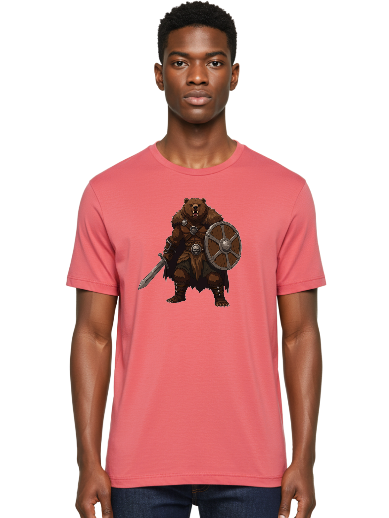 Berserker-Bear Men'S Graphic Tee, 100% Cotton, Comfortable Casual Summer Wear, Machine Washable, Vintage Camera, Old Camera, Antique Camera, Black Camera, Classic Photography, Photography Equipment, Nostalgic Device, Film Camera, Camera Art Bae891