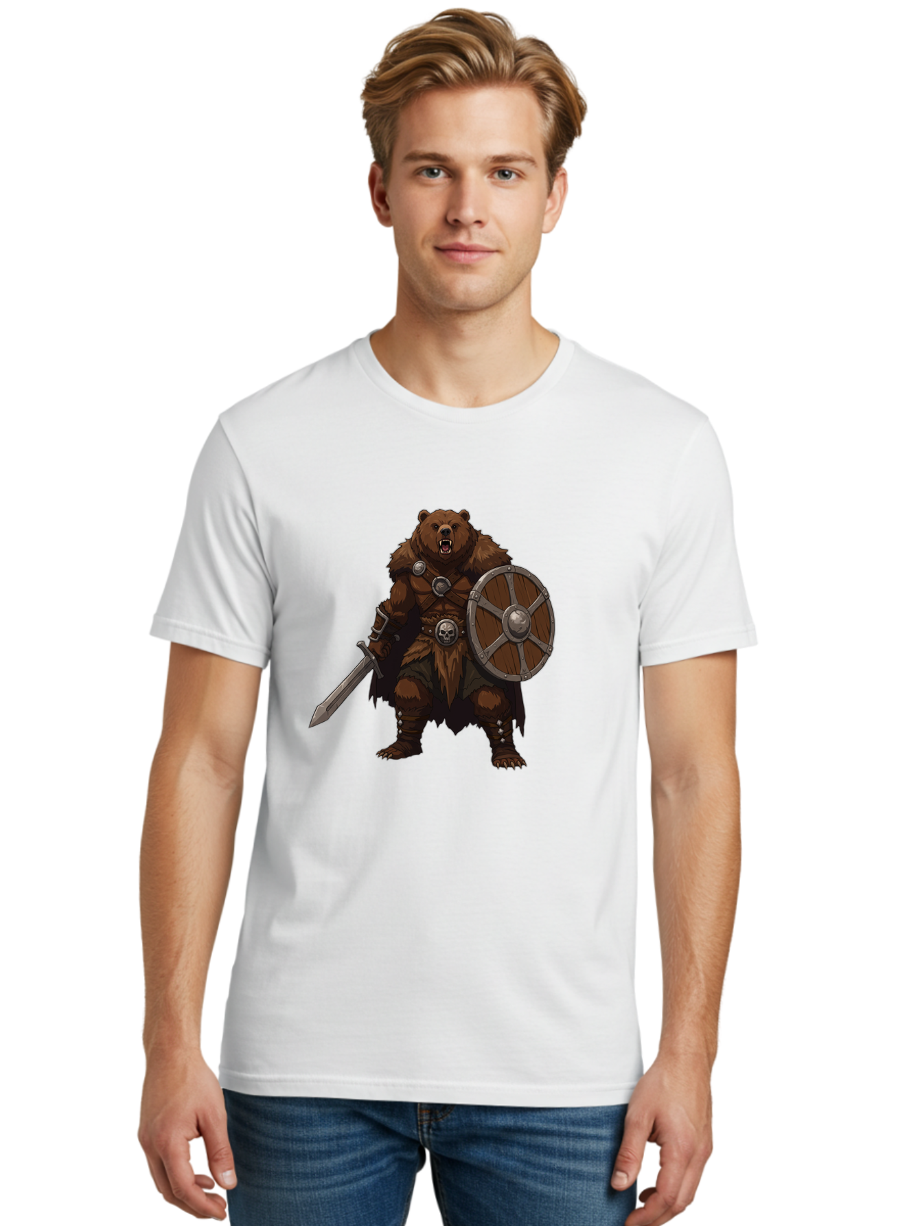 Berserker-Bear Men'S Graphic Tee, 100% Cotton, Comfortable Casual Summer Wear, Machine Washable, Vintage Camera, Old Camera, Antique Camera, Black Camera, Classic Photography, Photography Equipment, Nostalgic Device, Film Camera, Camera Art Bae891