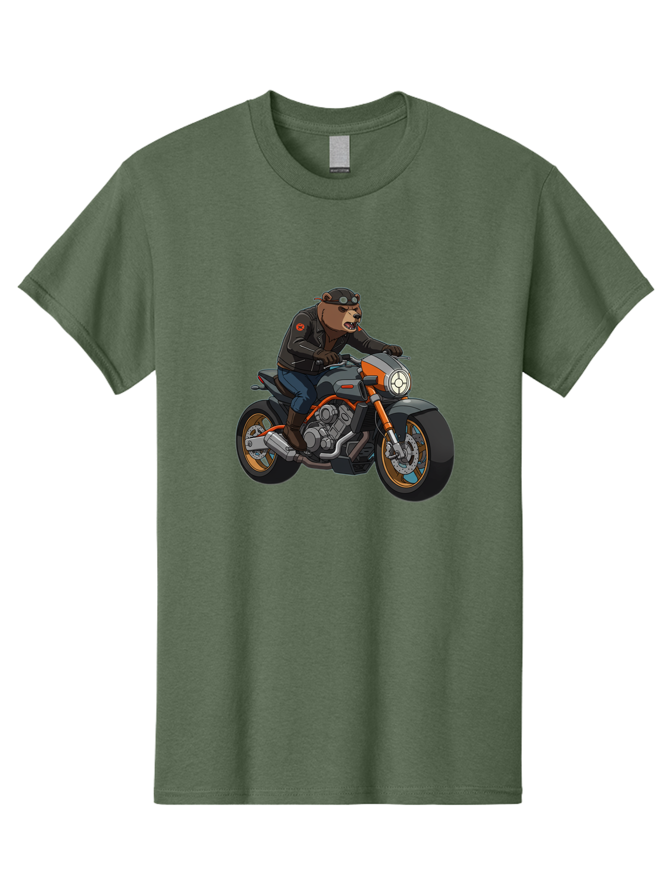 Biker-Bear-1 Men'S Graphic Tee, 100% Cotton, Comfortable Casual Summer Wear, Machine Washable, Vintage Camera, Old Camera, Antique Camera, Black Camera, Classic Photography, Photography Equipment, Nostalgic Device, Film Camera, Camera Art Bae892