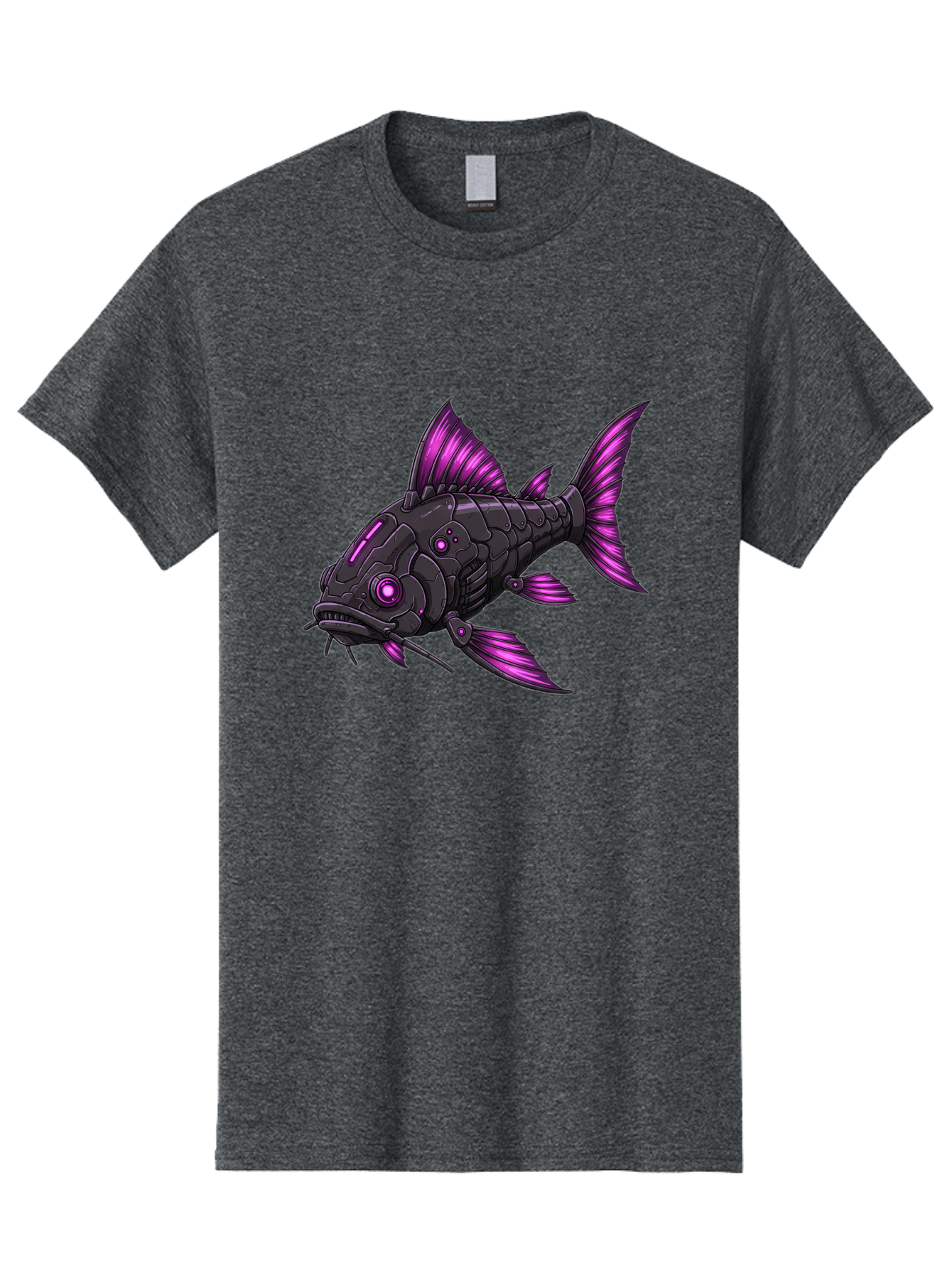 Black-Fish-With-Purple-Fins Men'S Graphic Tee, 100% Cotton, Comfortable Casual Summer Wear, Machine Washable, Vintage Camera, Old Camera, Antique Camera, Black Camera, Classic Photography, Photography Equipment, Nostalgic Device, Film Camera, Bae896