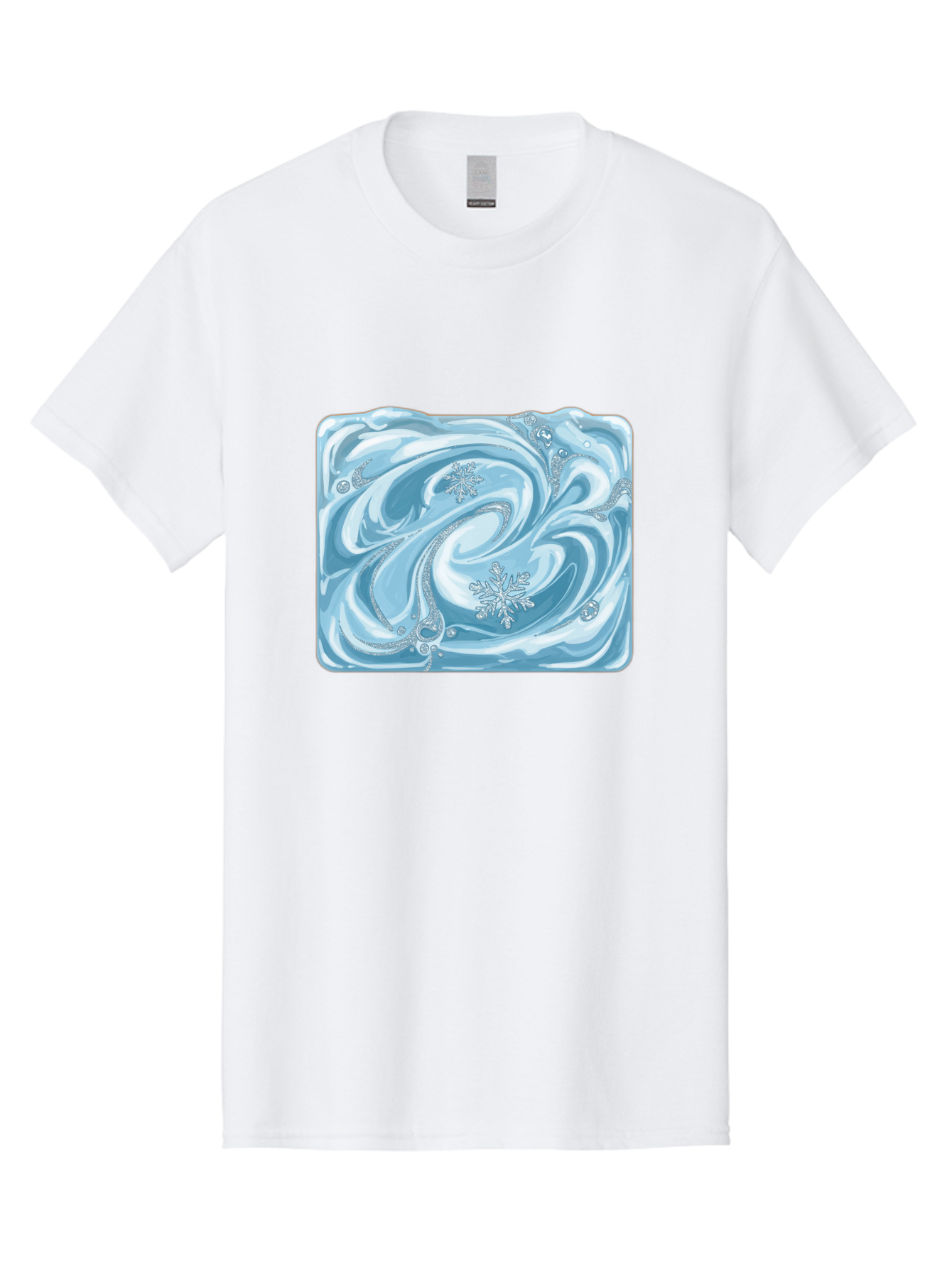 Blue-Swirl-Snowflakes Men'S Graphic Tee, 100% Cotton, Comfortable Casual Summer Wear, Machine Washable, Vintage Camera, Old Camera, Antique Camera, Black Camera, Classic Photography, Photography Equipment, Nostalgic Device, Film Camera, Camera Art Bae898