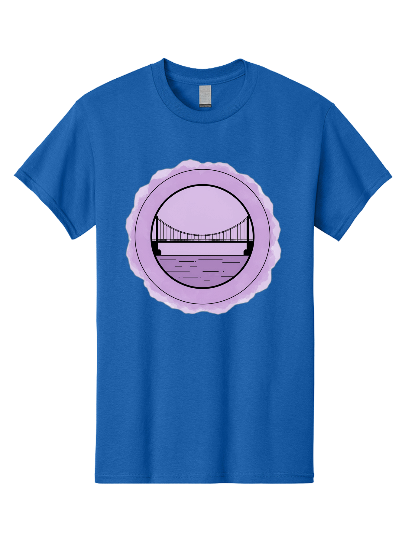 Bridge-Illustration Men'S Graphic Tee, 100% Cotton, Comfortable Casual Summer Wear, Machine Washable, Vintage Camera, Old Camera, Antique Camera, Black Camera, Classic Photography, Photography Equipment, Nostalgic Device, Film Camera, Bae905