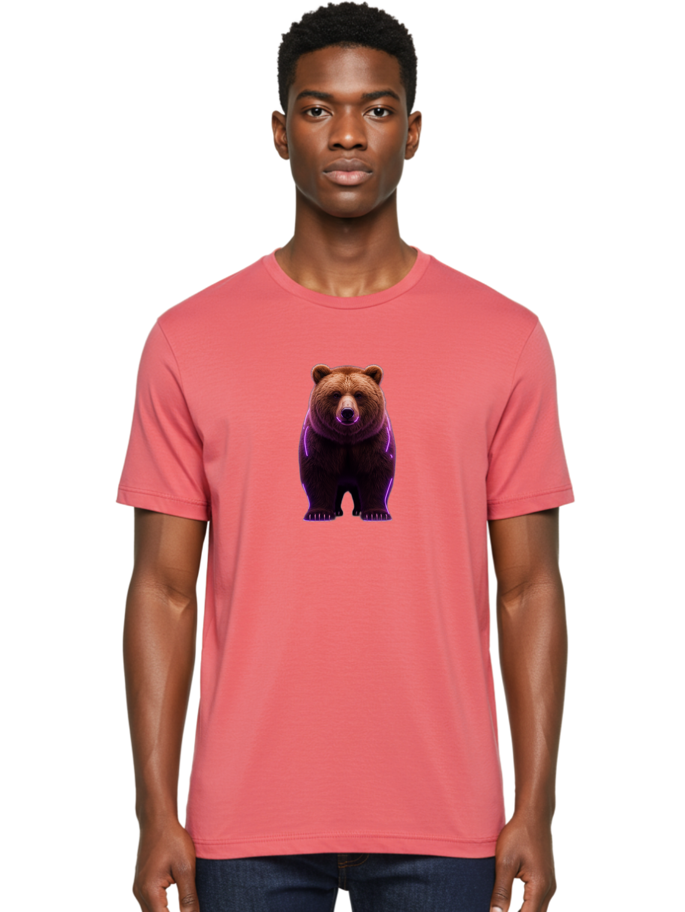 Brown-Bear-6 Men'S Graphic Tee, 100% Cotton, Comfortable Casual Summer Wear, Machine Washable, Vintage Camera, Old Camera, Antique Camera, Black Camera, Classic Photography, Photography Equipment, Nostalgic Device, Film Camera, Camera Art Bae913