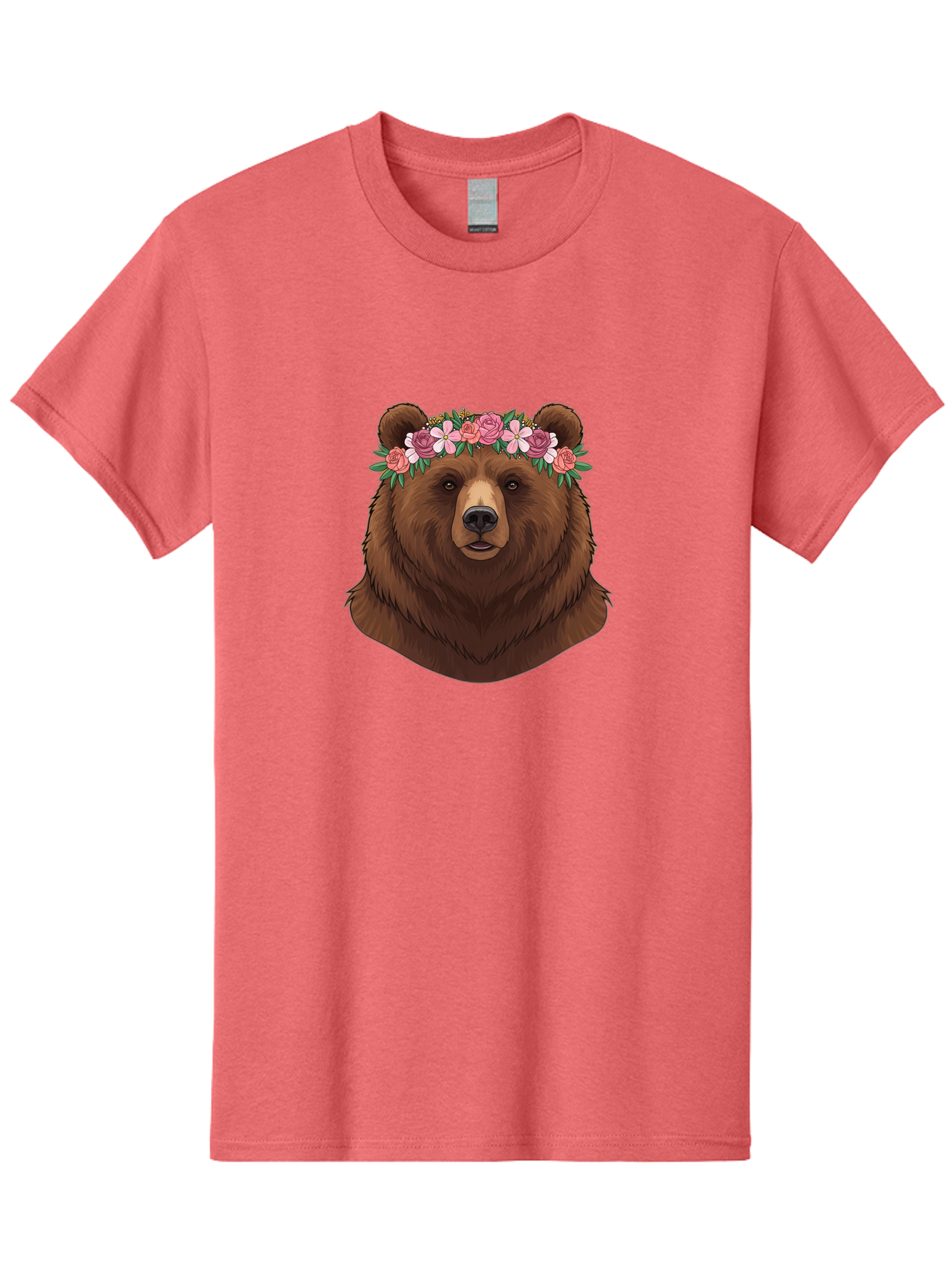 Brown-Bear-Crowned-With-Flowers Men'S Graphic Tee, 100% Cotton, Comfortable Casual Summer Wear, Machine Washable, Vintage Camera, Old Camera, Antique Camera, Black Camera, Classic Photography, Photography Equipment, Nostalgic Device, Bae916