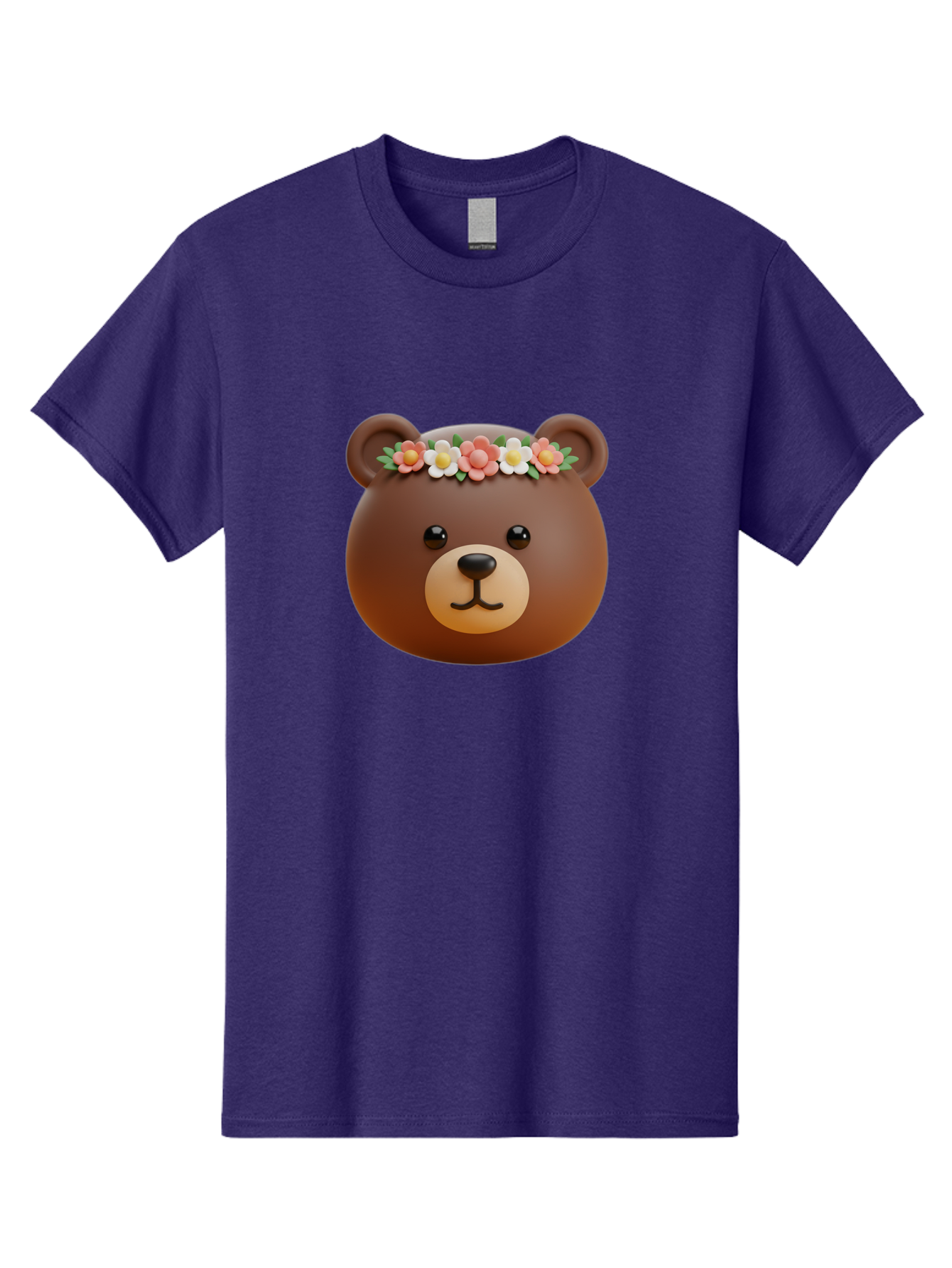 Brown-Bear-Emoji-With-Flowers Men'S Graphic Tee, 100% Cotton, Comfortable Casual Summer Wear, Machine Washable, Vintage Camera, Old Camera, Antique Camera, Black Camera, Classic Photography, Photography Equipment, Nostalgic Device, Bae919