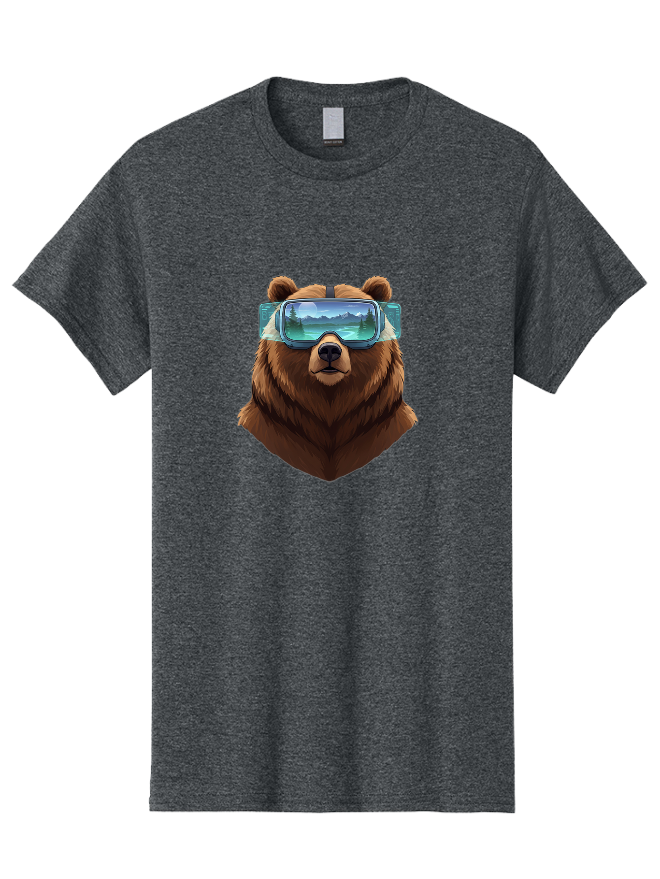 Brown-Bear-Goggles Men'S Graphic Tee, 100% Cotton, Comfortable Casual Summer Wear, Machine Washable, Vintage Camera, Old Camera, Antique Camera, Black Camera, Classic Photography, Photography Equipment, Nostalgic Device, Film Camera, Bae920