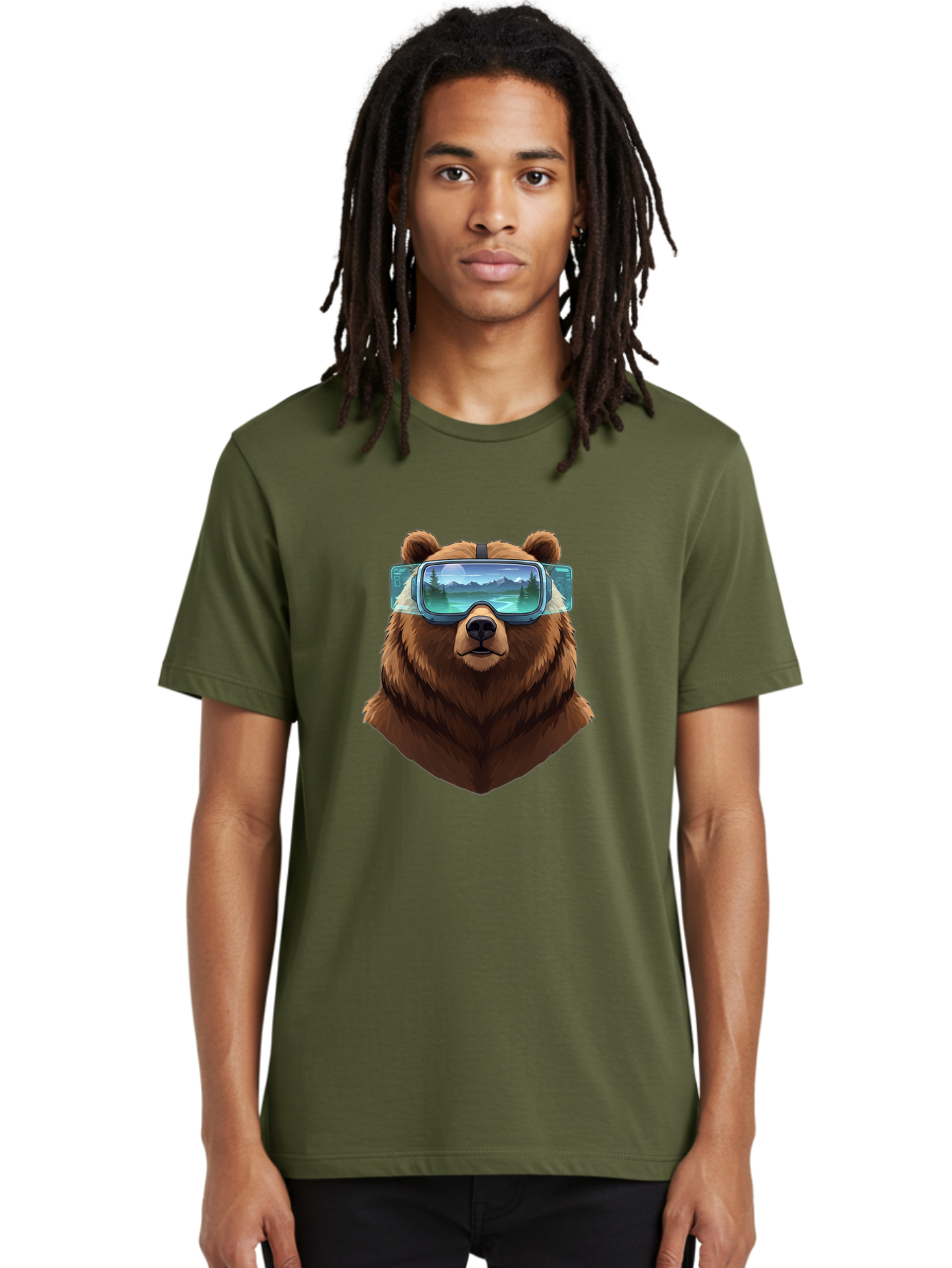 Brown-Bear-Goggles Men'S Graphic Tee, 100% Cotton, Comfortable Casual Summer Wear, Machine Washable, Vintage Camera, Old Camera, Antique Camera, Black Camera, Classic Photography, Photography Equipment, Nostalgic Device, Film Camera, Bae920