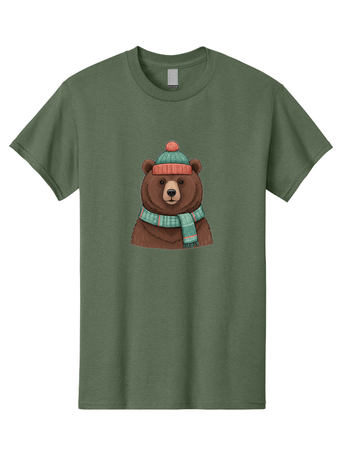 Brown-Bear-In-Winter-Hat Men'S Graphic Tee, 100% Cotton, Comfortable Casual Summer Wear, Machine Washable, Vintage Camera, Old Camera, Antique Camera, Black Camera, Classic Photography, Photography Equipment, Nostalgic Device, Film Camera, Bae922