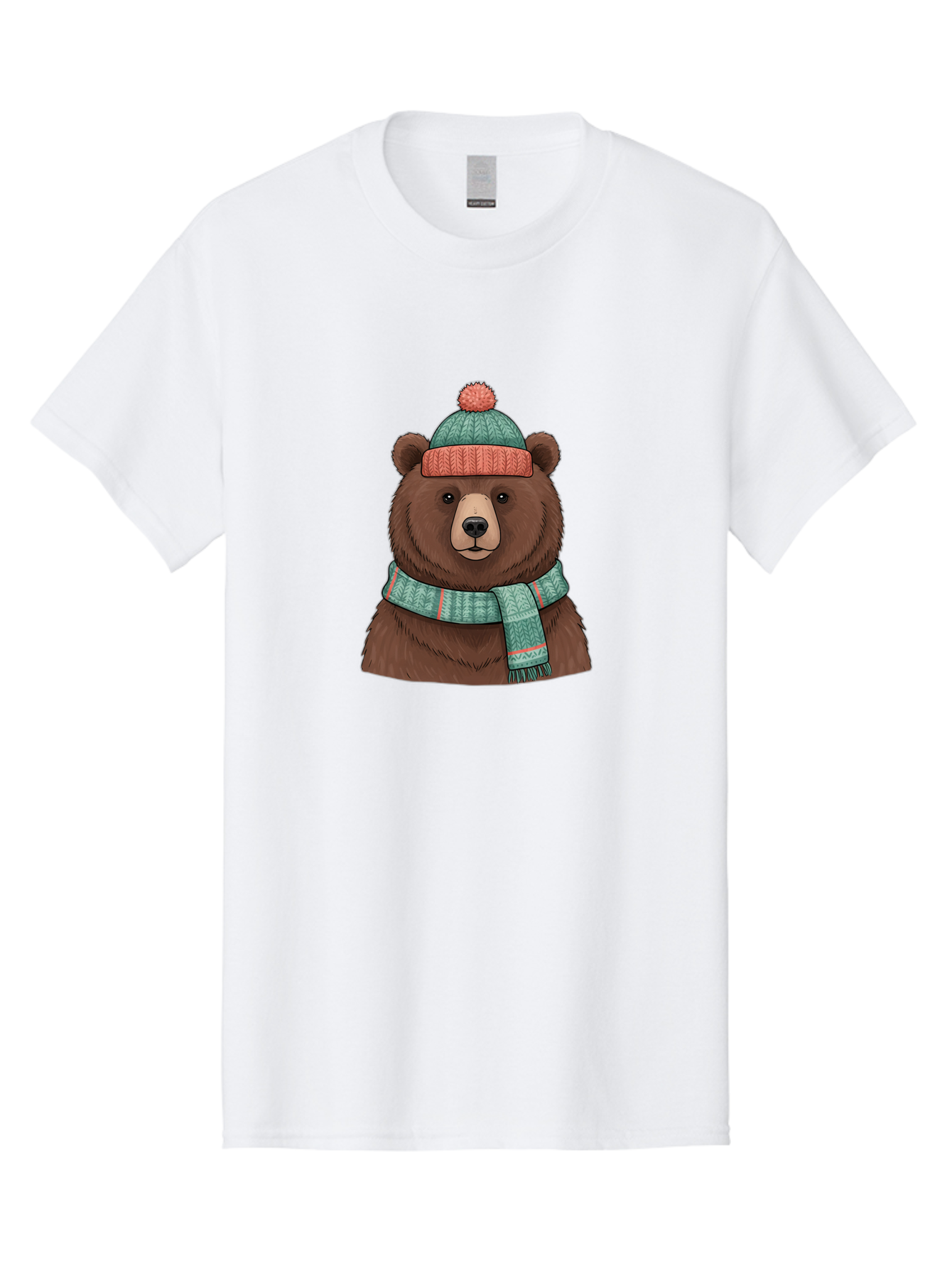 Brown-Bear-In-Winter-Hat Men'S Graphic Tee, 100% Cotton, Comfortable Casual Summer Wear, Machine Washable, Vintage Camera, Old Camera, Antique Camera, Black Camera, Classic Photography, Photography Equipment, Nostalgic Device, Film Camera, Bae922