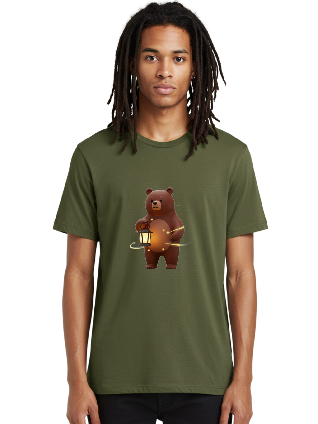 Brown-Bear-Lantern Men'S Graphic Tee, 100% Cotton, Comfortable Casual Summer Wear, Machine Washable, Vintage Camera, Old Camera, Antique Camera, Black Camera, Classic Photography, Photography Equipment, Nostalgic Device, Film Camera, Bae923