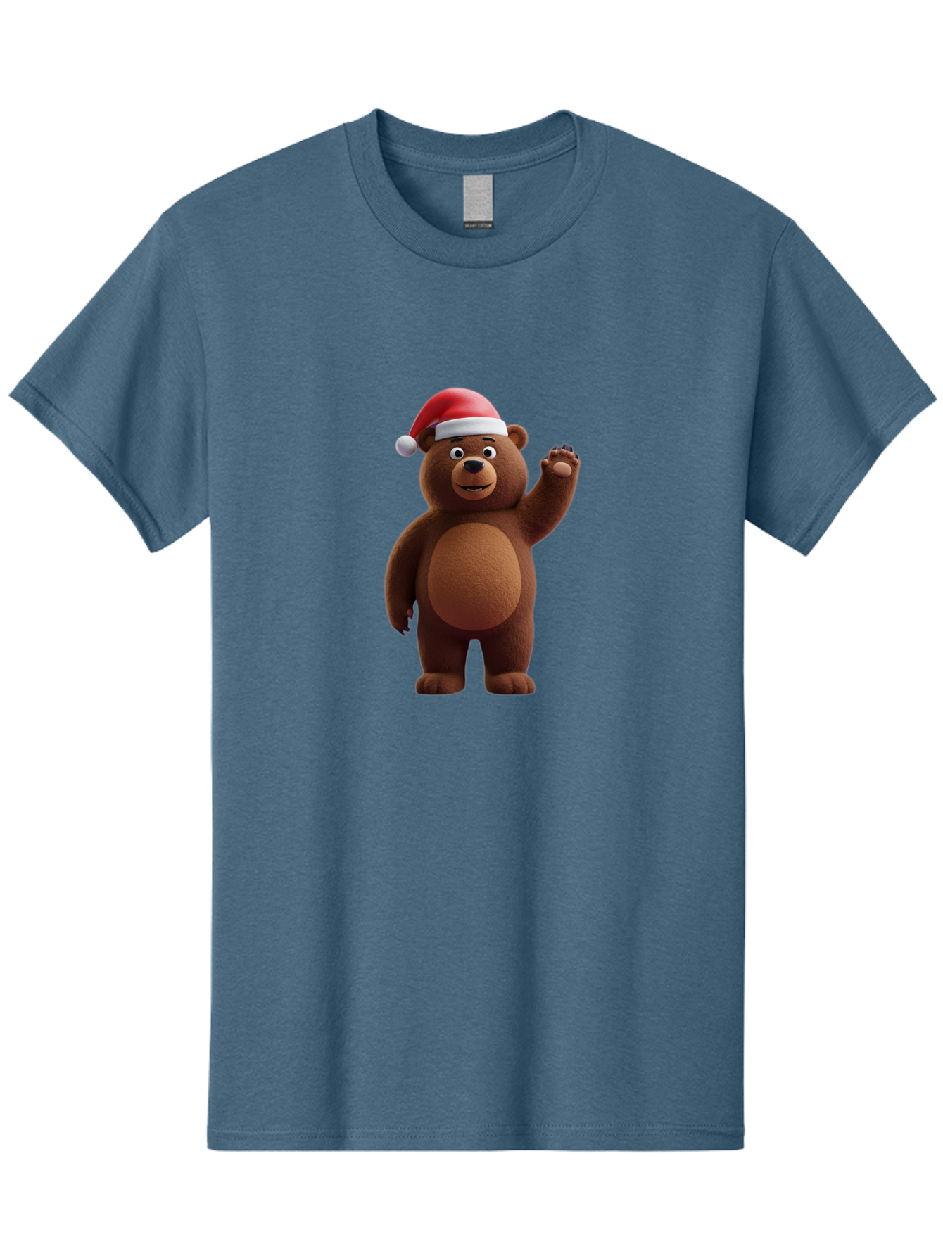 Brown-Bear-Santa-Hat-1 Men'S Graphic Tee, 100% Cotton, Comfortable Casual Summer Wear, Machine Washable, Vintage Camera, Old Camera, Antique Camera, Black Camera, Classic Photography, Photography Equipment, Nostalgic Device, Film Camera, Bae924