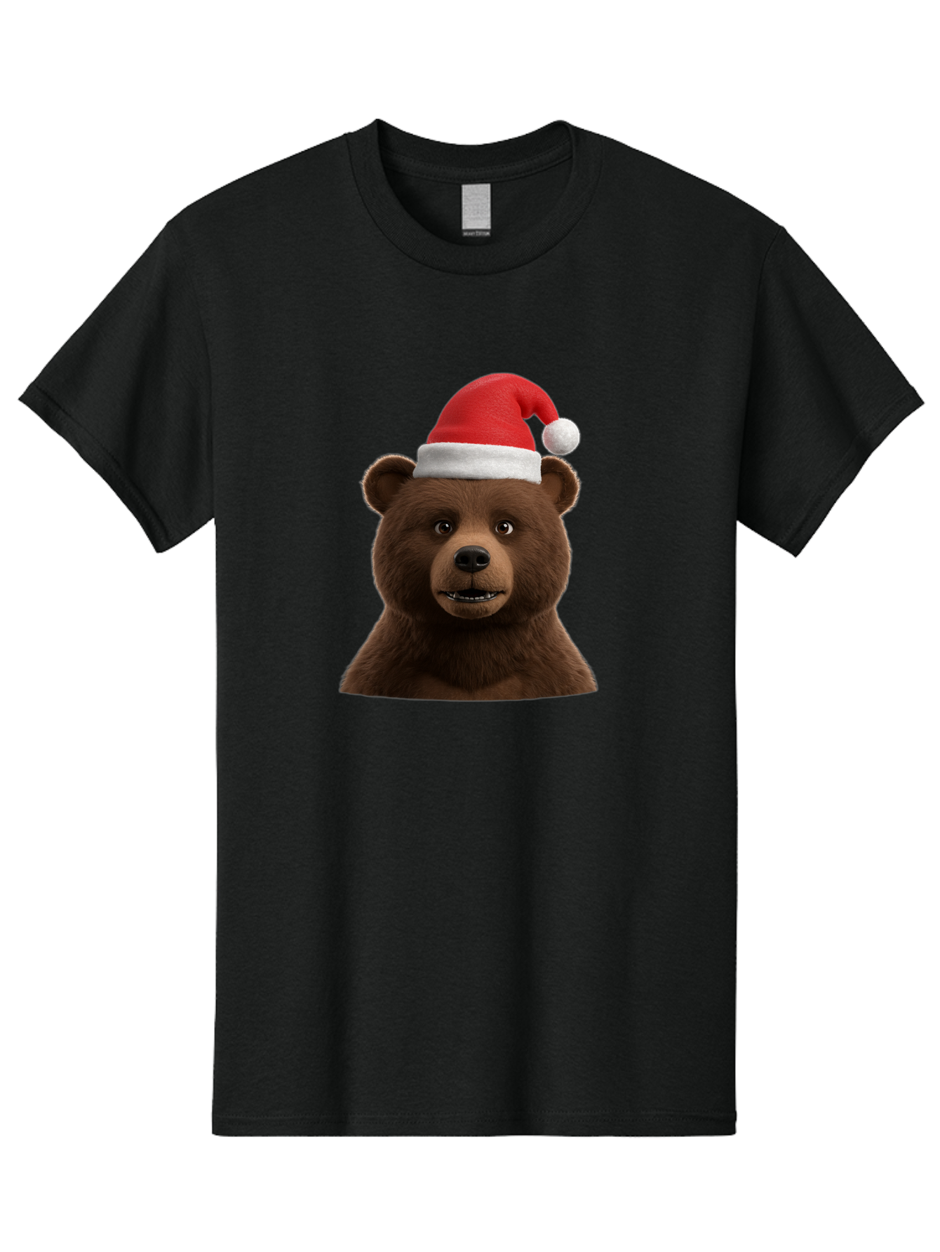 Brown-Bear-Santa-Hat Men'S Graphic Tee, 100% Cotton, Comfortable Casual Summer Wear, Machine Washable, Vintage Camera, Old Camera, Antique Camera, Black Camera, Classic Photography, Photography Equipment, Nostalgic Device, Film Camera, Bae925