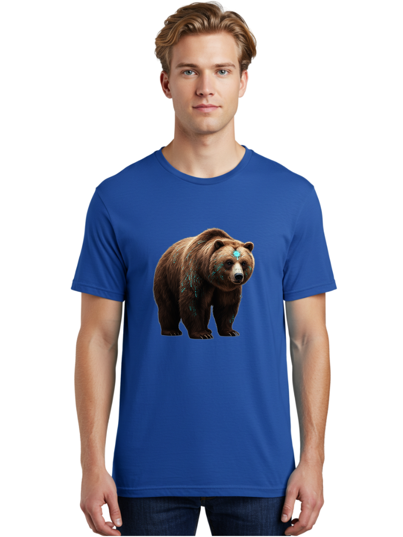 Brown-Bear-With-Blue-Markings Men'S Graphic Tee, 100% Cotton, Comfortable Casual Summer Wear, Machine Washable, Vintage Camera, Old Camera, Antique Camera, Black Camera, Classic Photography, Photography Equipment, Nostalgic Device, Bae927