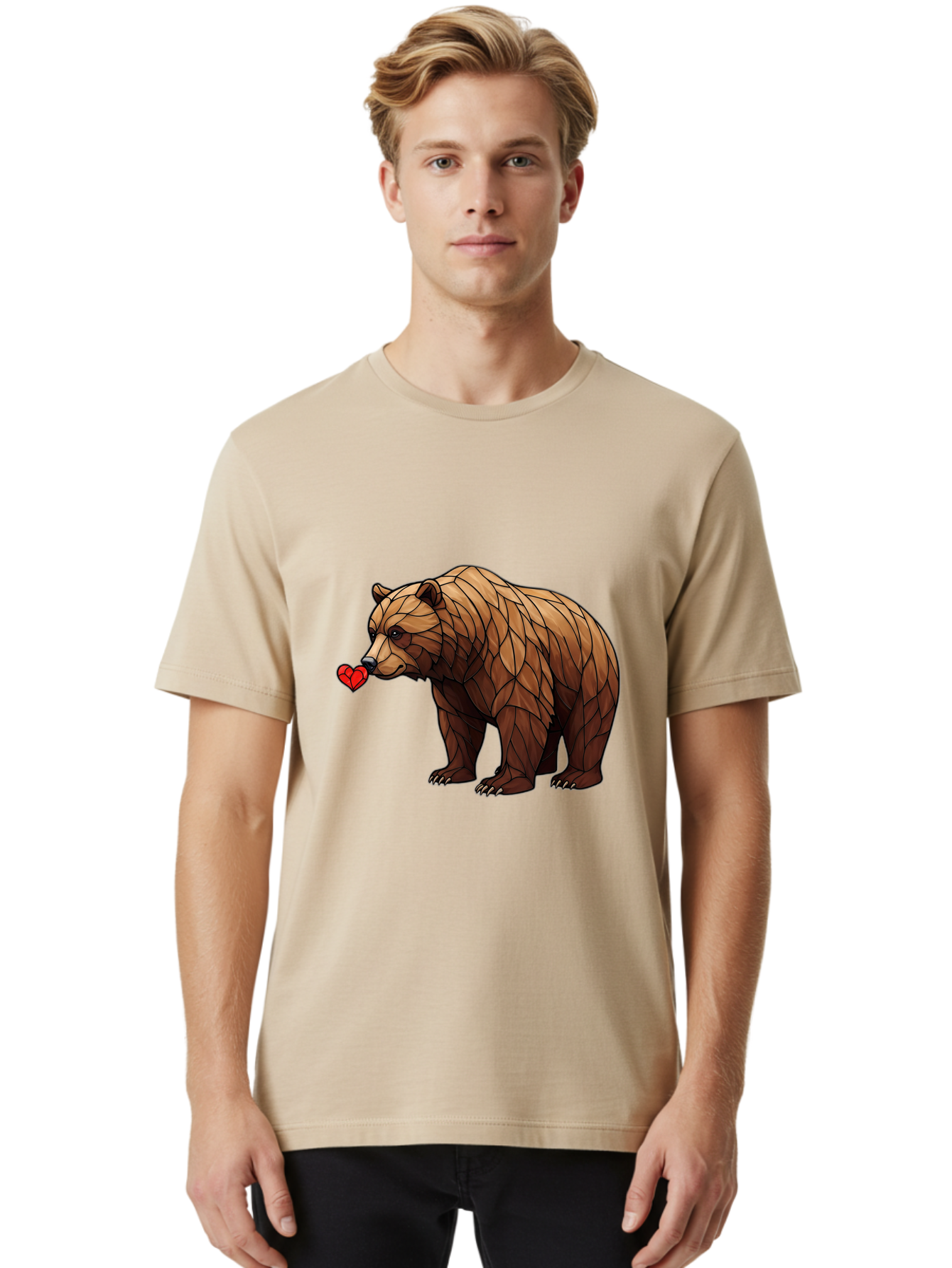Brown-Bear-With-Heart Men'S Graphic Tee, 100% Cotton, Comfortable Casual Summer Wear, Machine Washable, Vintage Camera, Old Camera, Antique Camera, Black Camera, Classic Photography, Photography Equipment, Nostalgic Device, Film Camera, Bae929