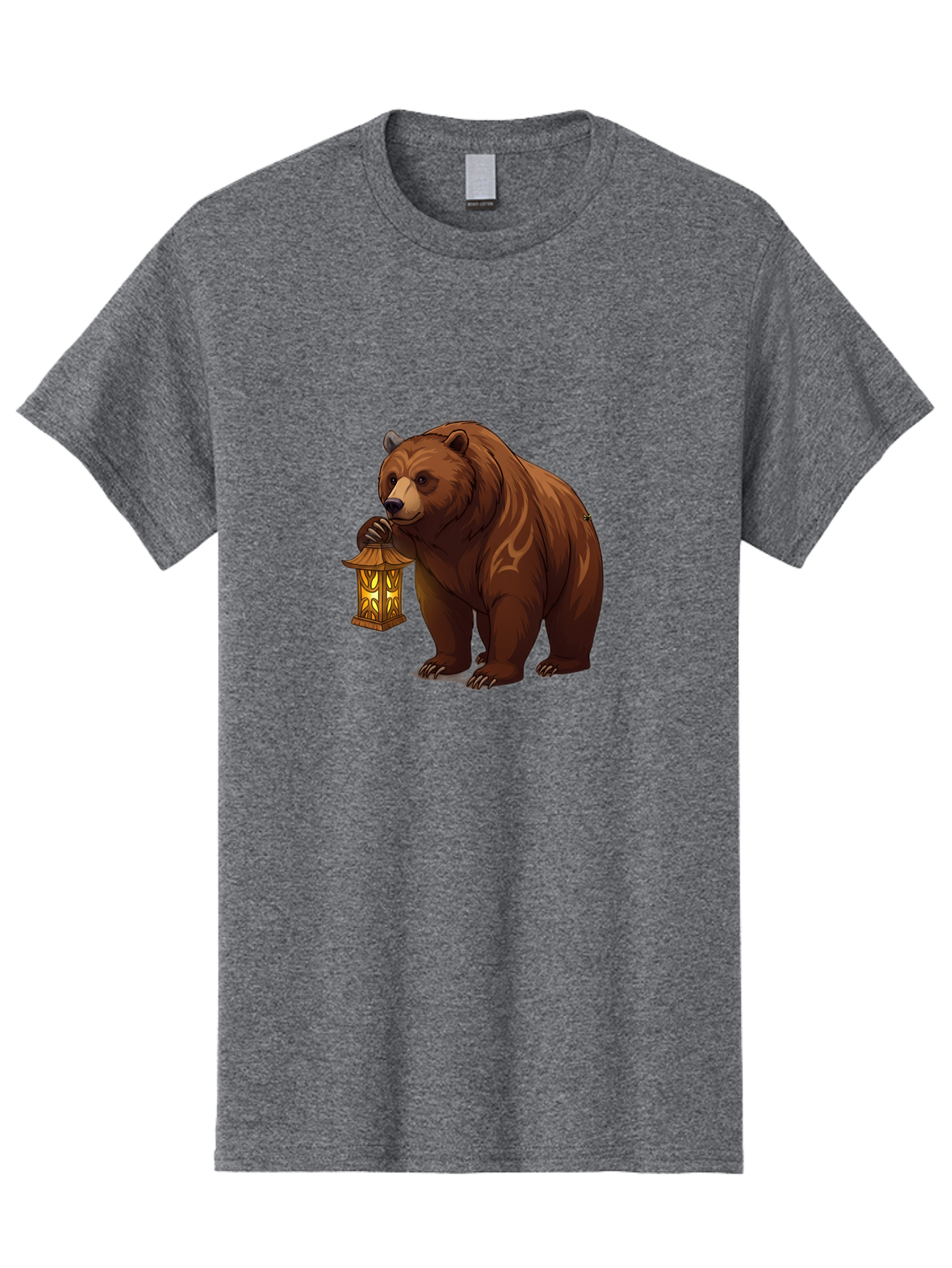 Brown-Bear-With-Lantern Men'S Graphic Tee, 100% Cotton, Comfortable Casual Summer Wear, Machine Washable, Vintage Camera, Old Camera, Antique Camera, Black Camera, Classic Photography, Photography Equipment, Nostalgic Device, Film Camera, Bae930