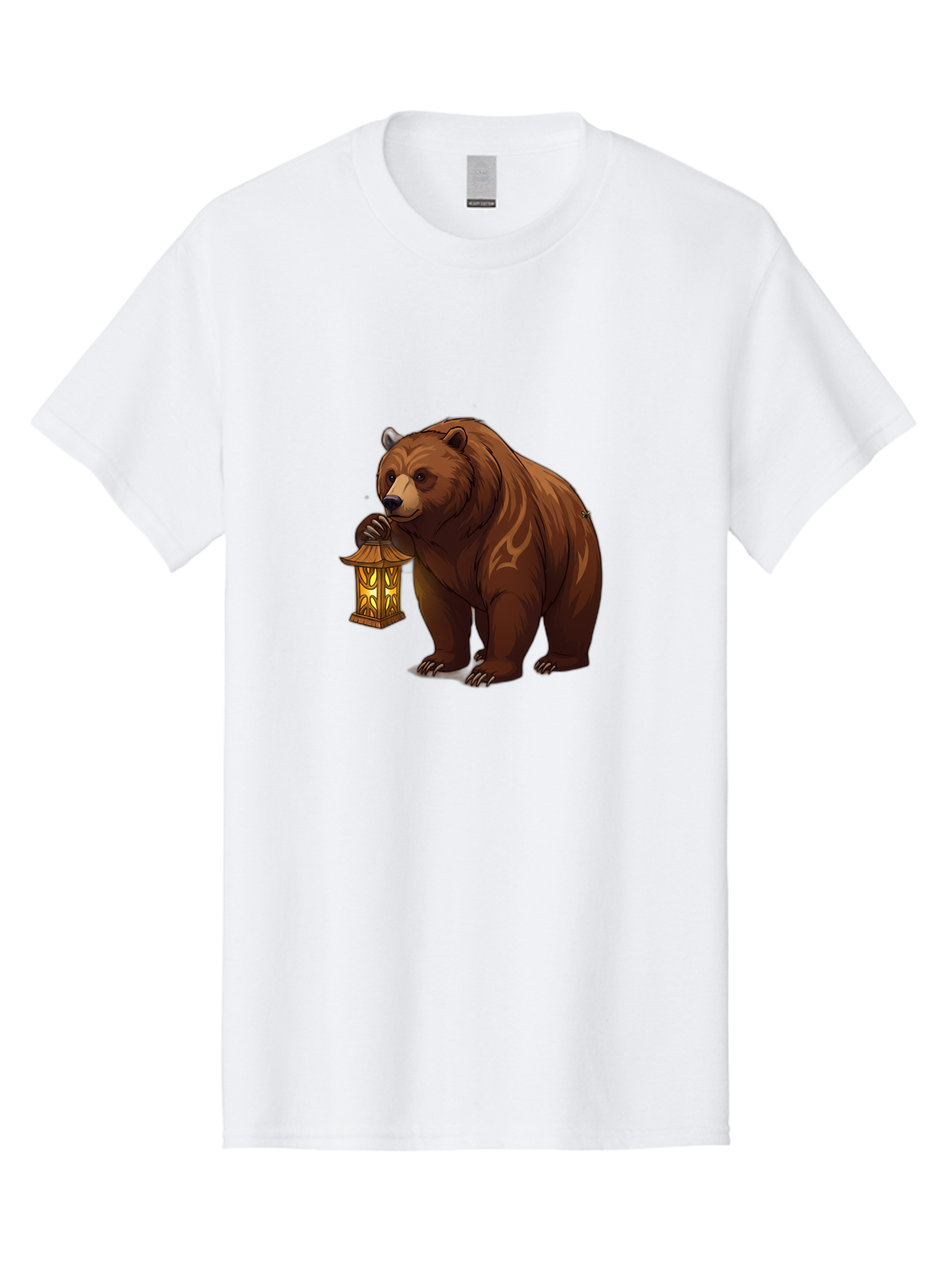 Brown-Bear-With-Lantern Men'S Graphic Tee, 100% Cotton, Comfortable Casual Summer Wear, Machine Washable, Vintage Camera, Old Camera, Antique Camera, Black Camera, Classic Photography, Photography Equipment, Nostalgic Device, Film Camera, Bae930
