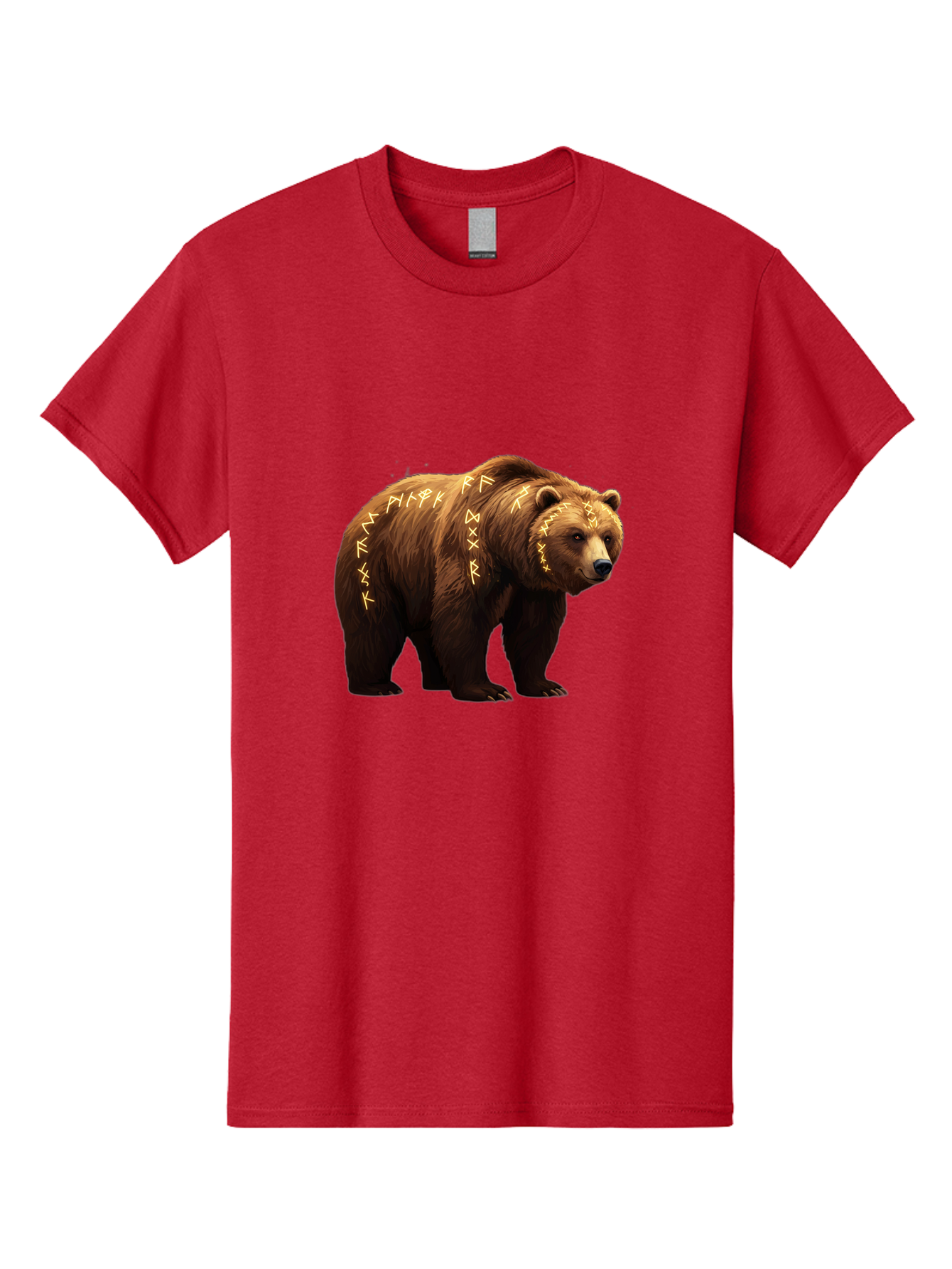 Brown-Bear-With-Runic-Symbols Men'S Graphic Tee, 100% Cotton, Comfortable Casual Summer Wear, Machine Washable, Vintage Camera, Old Camera, Antique Camera, Black Camera, Classic Photography, Photography Equipment, Nostalgic Device, Bae931