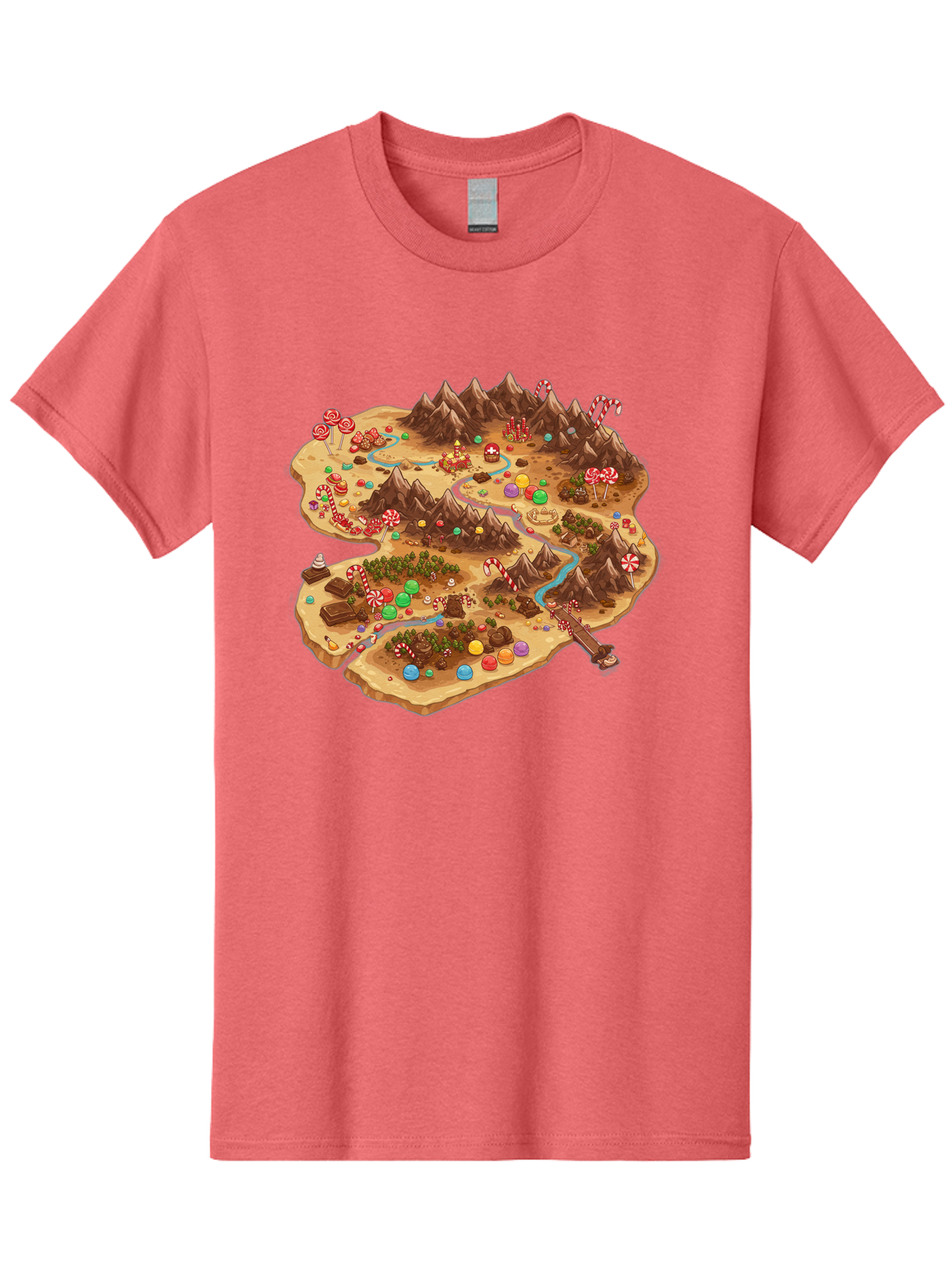 Candyland-Map Men'S Graphic Tee, 100% Cotton, Comfortable Casual Summer Wear, Machine Washable, Vintage Camera, Old Camera, Antique Camera, Black Camera, Classic Photography, Photography Equipment, Nostalgic Device, Film Camera, Camera Art Bae948