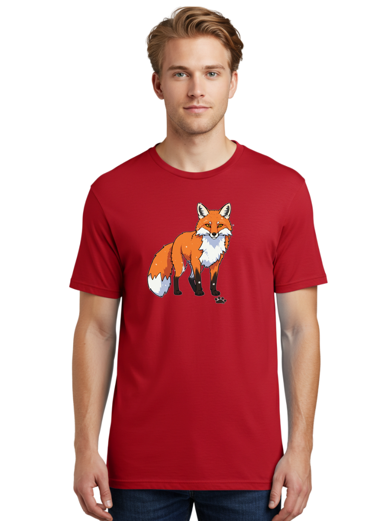 Cartoon-Fox-1 Men'S Graphic Tee, 100% Cotton, Comfortable Casual Summer Wear, Machine Washable, Vintage Camera, Old Camera, Antique Camera, Black Camera, Classic Photography, Photography Equipment, Nostalgic Device, Film Camera, Camera Art Bae950