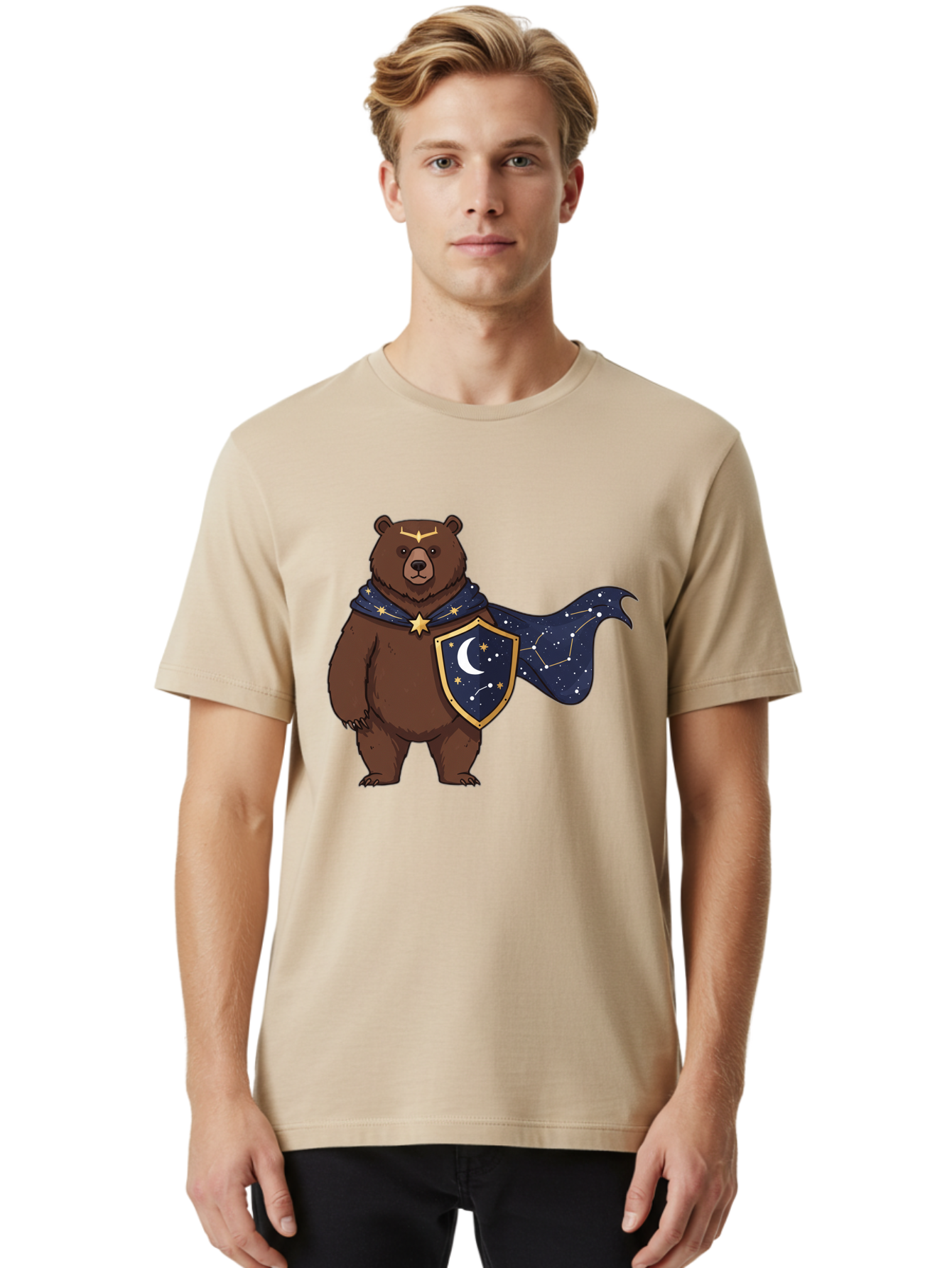 Celestial-Bear Men'S Graphic Tee, 100% Cotton, Comfortable Casual Summer Wear, Machine Washable, Vintage Camera, Old Camera, Antique Camera, Black Camera, Classic Photography, Photography Equipment, Nostalgic Device, Film Camera, Camera Art Bae955