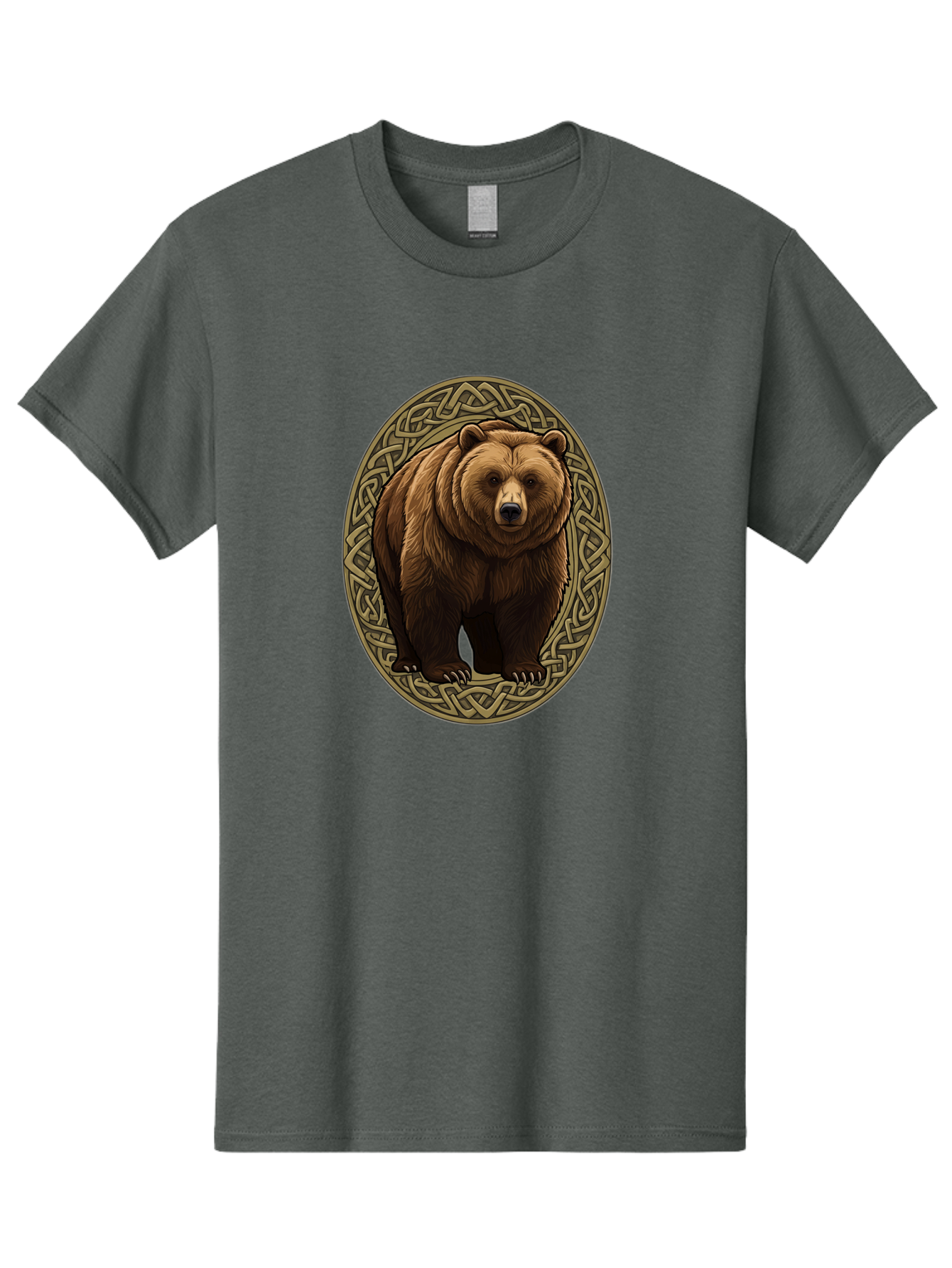 Celtic-Bear-Emblem Men'S Graphic Tee, 100% Cotton, Comfortable Casual Summer Wear, Machine Washable, Vintage Camera, Old Camera, Antique Camera, Black Camera, Classic Photography, Photography Equipment, Nostalgic Device, Film Camera, Bae956