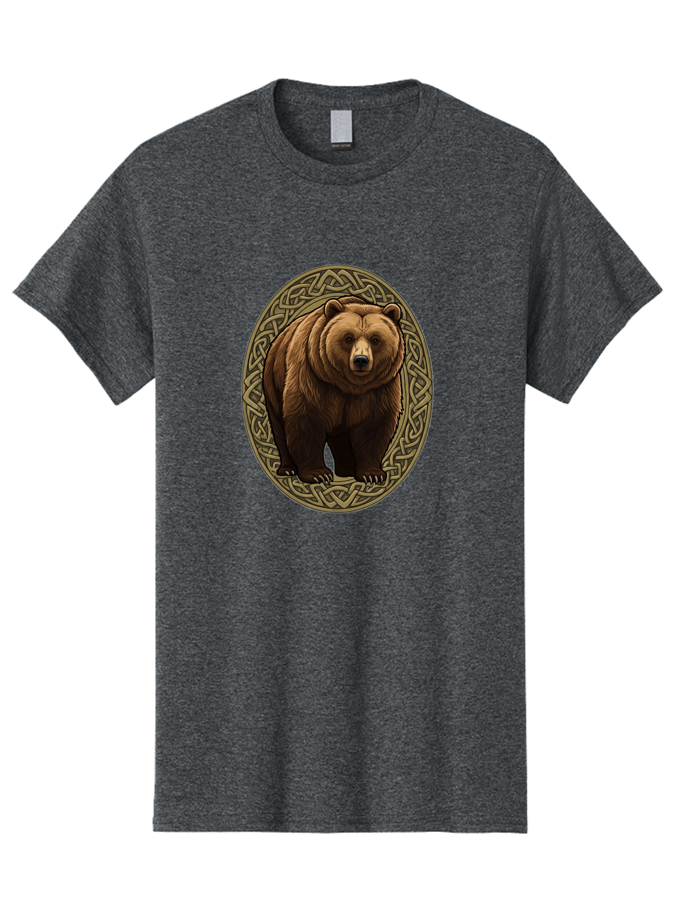 Celtic-Bear-Emblem Men'S Graphic Tee, 100% Cotton, Comfortable Casual Summer Wear, Machine Washable, Vintage Camera, Old Camera, Antique Camera, Black Camera, Classic Photography, Photography Equipment, Nostalgic Device, Film Camera, Bae956