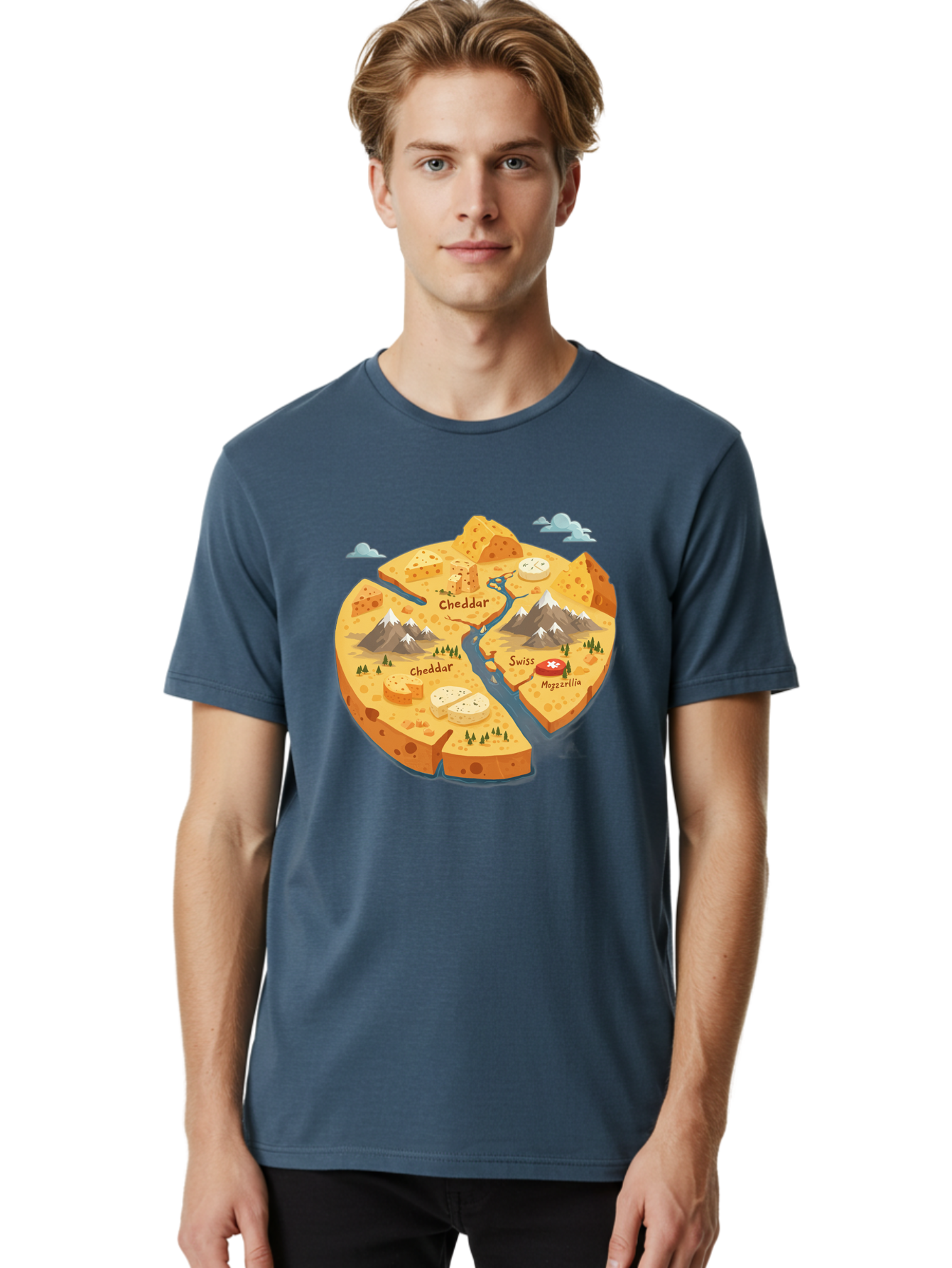 Cheese-Map Men'S Graphic Tee, 100% Cotton, Comfortable Casual Summer Wear, Machine Washable, Vintage Camera, Old Camera, Antique Camera, Black Camera, Classic Photography, Photography Equipment, Nostalgic Device, Film Camera, Camera Art Bae959