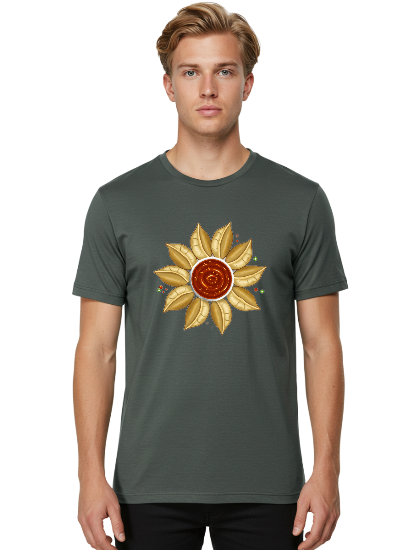 Chili-Sauce-Flower Men'S Graphic Tee, 100% Cotton, Comfortable Casual Summer Wear, Machine Washable, Vintage Camera, Old Camera, Antique Camera, Black Camera, Classic Photography, Photography Equipment, Nostalgic Device, Film Camera, Bae962
