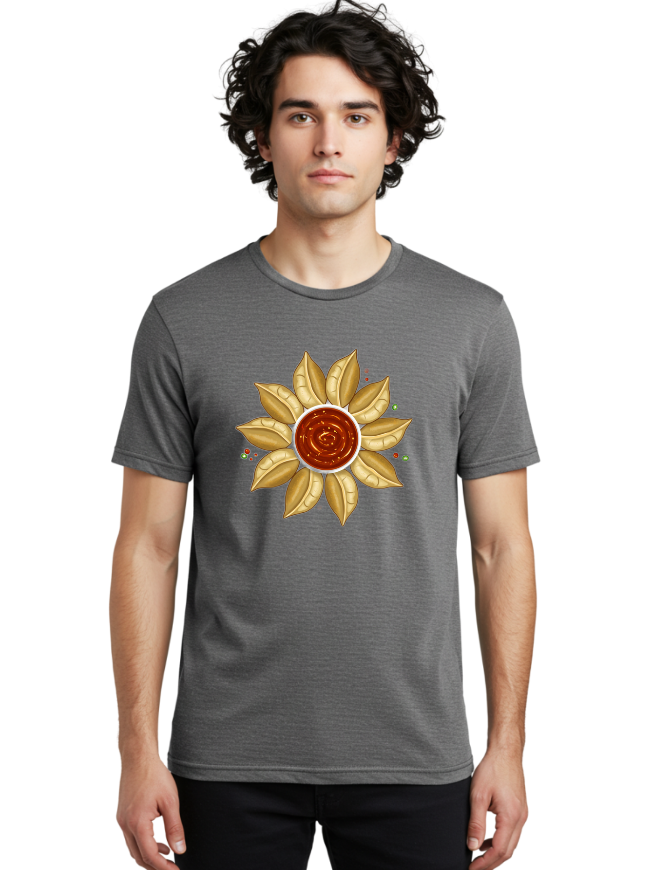 Chili-Sauce-Flower Men'S Graphic Tee, 100% Cotton, Comfortable Casual Summer Wear, Machine Washable, Vintage Camera, Old Camera, Antique Camera, Black Camera, Classic Photography, Photography Equipment, Nostalgic Device, Film Camera, Bae962