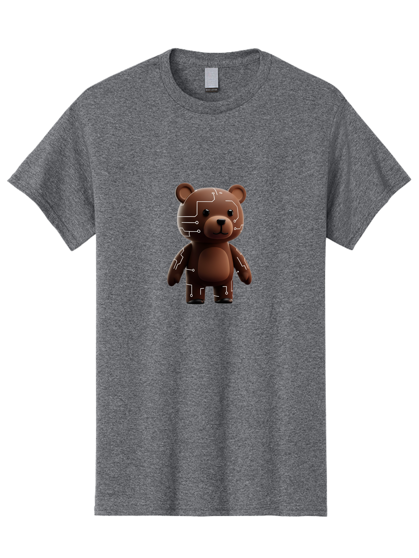 Circuit-Bear-1 Men'S Graphic Tee, 100% Cotton, Comfortable Casual Summer Wear, Machine Washable, Vintage Camera, Old Camera, Antique Camera, Black Camera, Classic Photography, Photography Equipment, Nostalgic Device, Film Camera, Camera Art Bae965