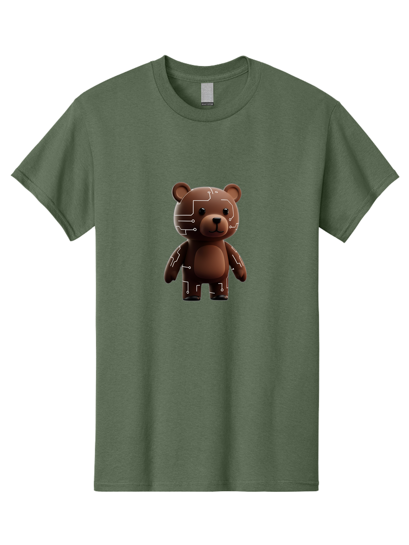 Circuit-Bear-1 Men'S Graphic Tee, 100% Cotton, Comfortable Casual Summer Wear, Machine Washable, Vintage Camera, Old Camera, Antique Camera, Black Camera, Classic Photography, Photography Equipment, Nostalgic Device, Film Camera, Camera Art Bae965