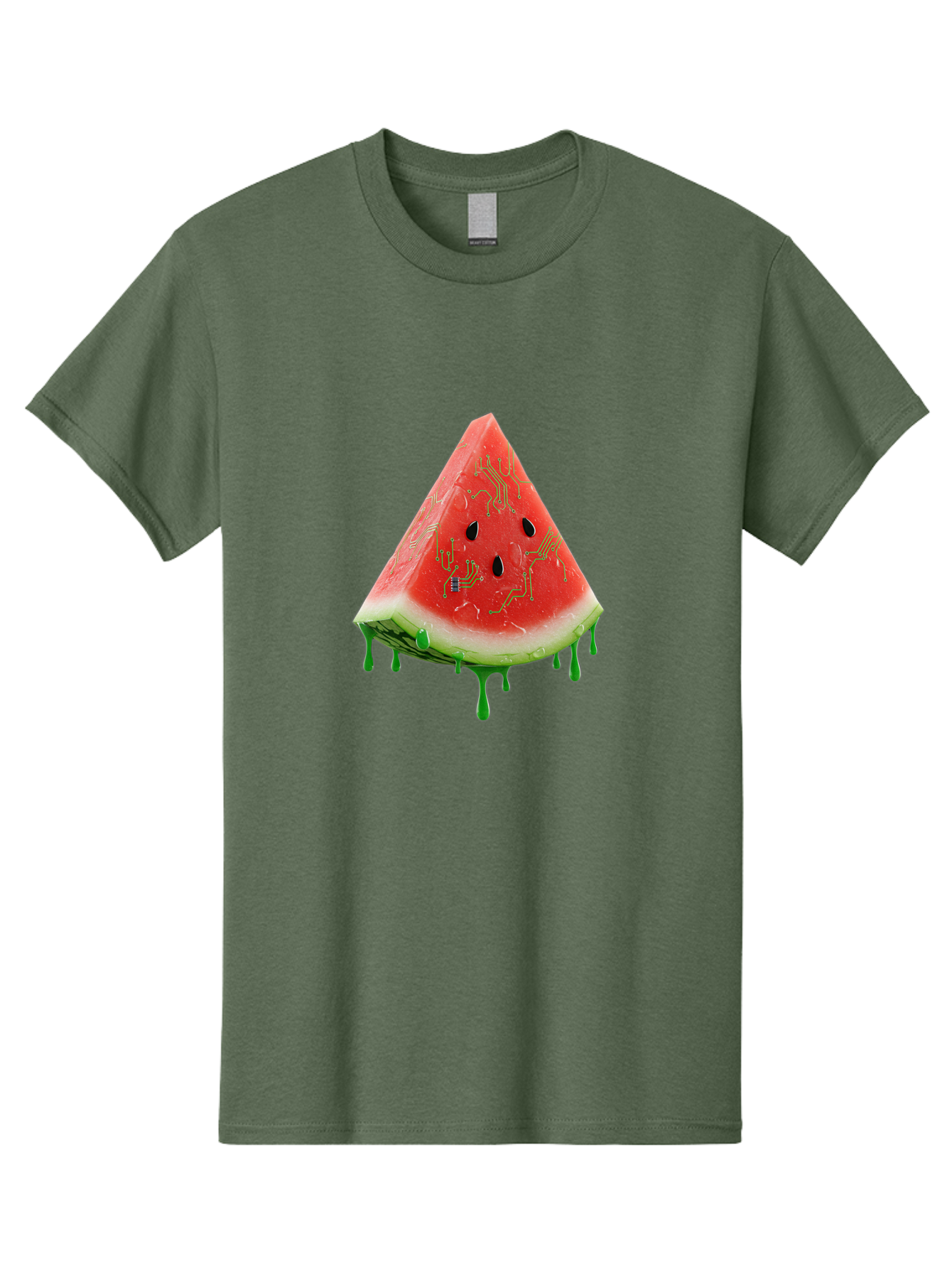 Circuit-Watermelon-Slice Men'S Graphic Tee, 100% Cotton, Comfortable Casual Summer Wear, Machine Washable, Vintage Camera, Old Camera, Antique Camera, Black Camera, Classic Photography, Photography Equipment, Nostalgic Device, Film Camera, Bae968