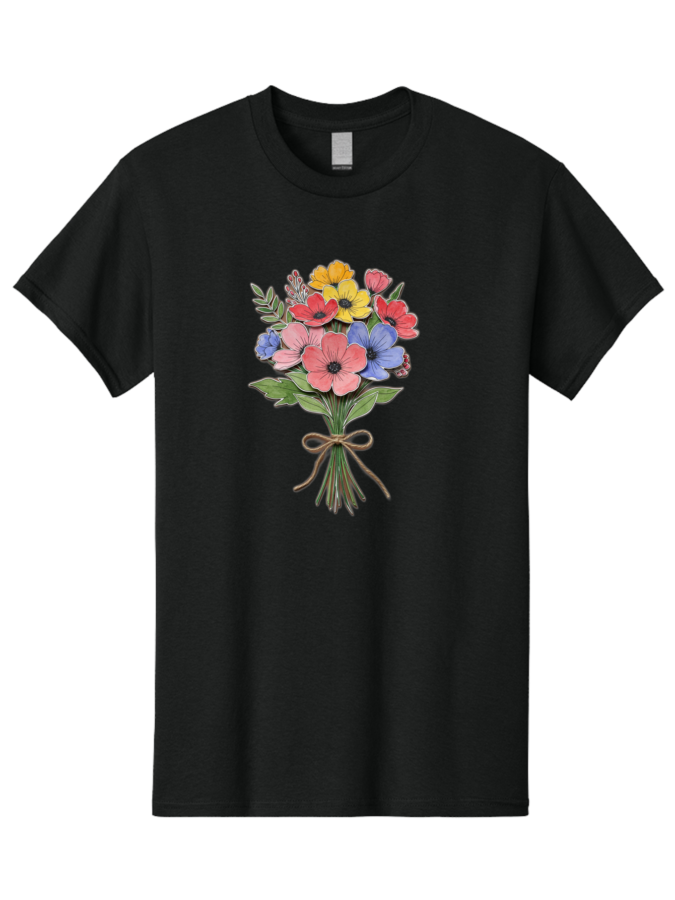Colorful-Flower-Bouquet Men'S Graphic Tee, 100% Cotton, Comfortable Casual Summer Wear, Machine Washable, Vintage Camera, Old Camera, Antique Camera, Black Camera, Classic Photography, Photography Equipment, Nostalgic Device, Film Camera, Bae979