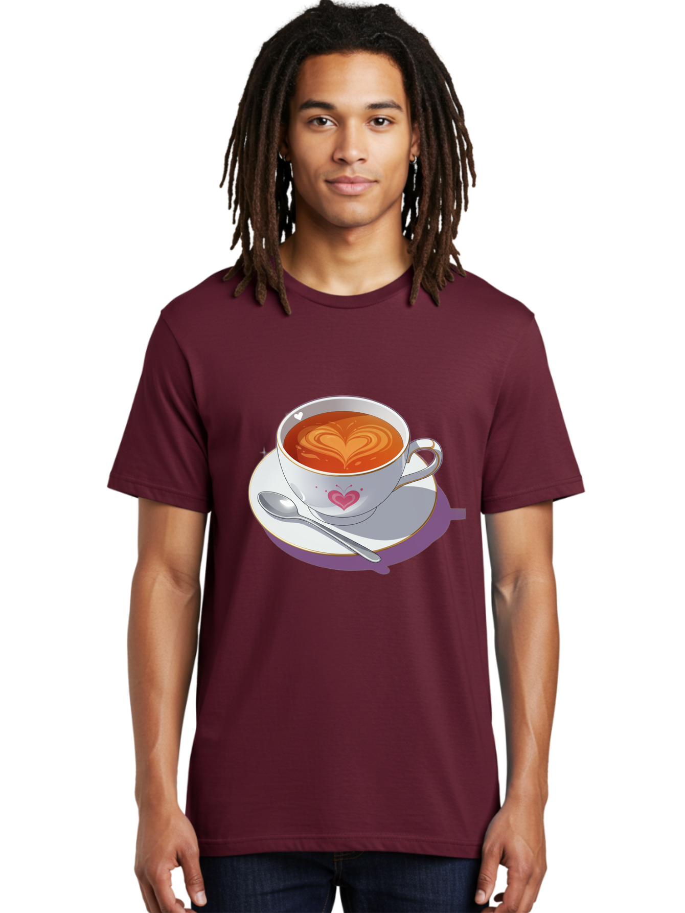 Cup-Of-Coffee-With-Heart Men'S Graphic Tee, 100% Cotton, Comfortable Casual Summer Wear, Machine Washable, Vintage Camera, Old Camera, Antique Camera, Black Camera, Classic Photography, Photography Equipment, Nostalgic Device, Film Camera, Bae995