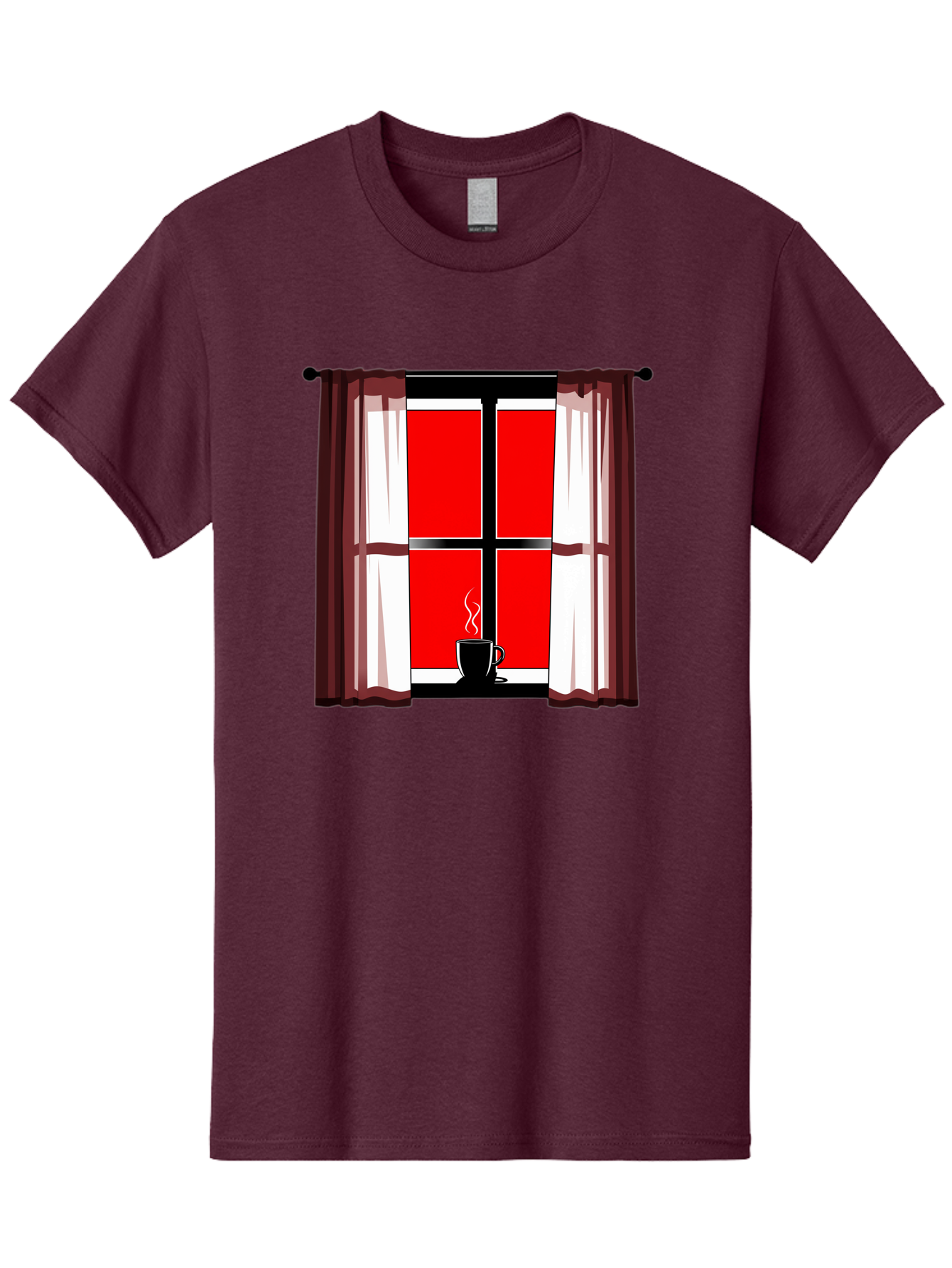 Cup-On-Windowsill Men'S Graphic Tee, 100% Cotton, Comfortable Casual Summer Wear, Machine Washable, Vintage Camera, Old Camera, Antique Camera, Black Camera, Classic Photography, Photography Equipment, Nostalgic Device, Film Camera, Camera Art Bae998