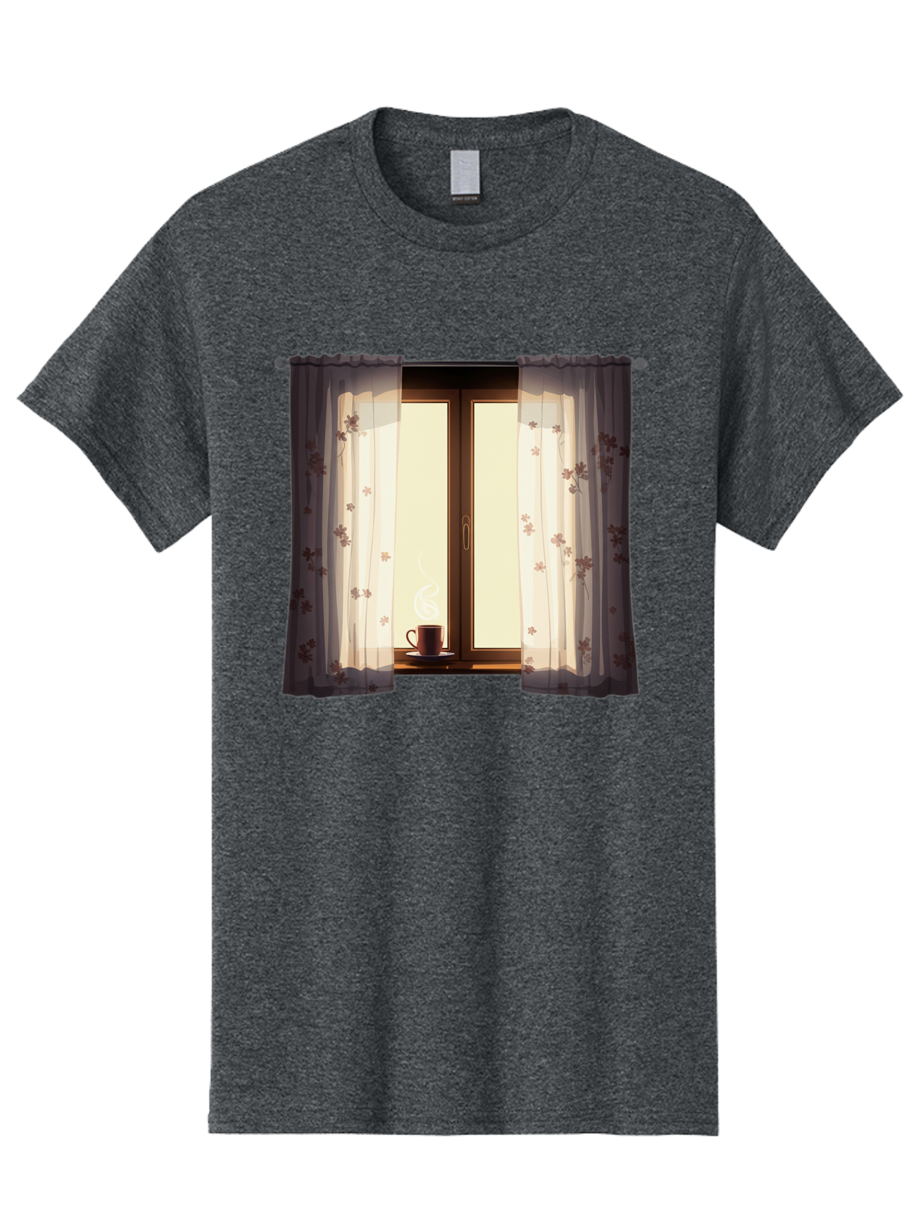 Curtains-Coffee-Cup Men'S Graphic Tee, 100% Cotton, Comfortable Casual Summer Wear, Machine Washable, Vintage Camera, Old Camera, Antique Camera, Black Camera, Classic Photography, Photography Equipment, Nostalgic Device, Film Camera, Bae999