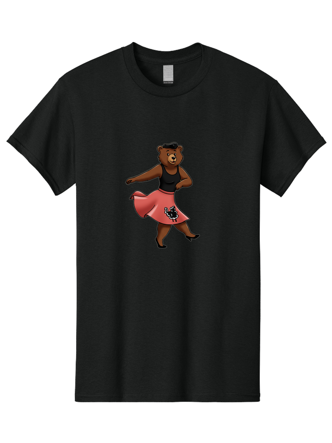 Dancing-Bear-1 Men'S Graphic Tee, 100% Cotton, Comfortable Casual Summer Wear, Machine Washable, Vintage Camera, Old Camera, Antique Camera, Black Camera, Classic Photography, Photography Equipment, Nostalgic Device, Film Camera, Camera Art Baf015