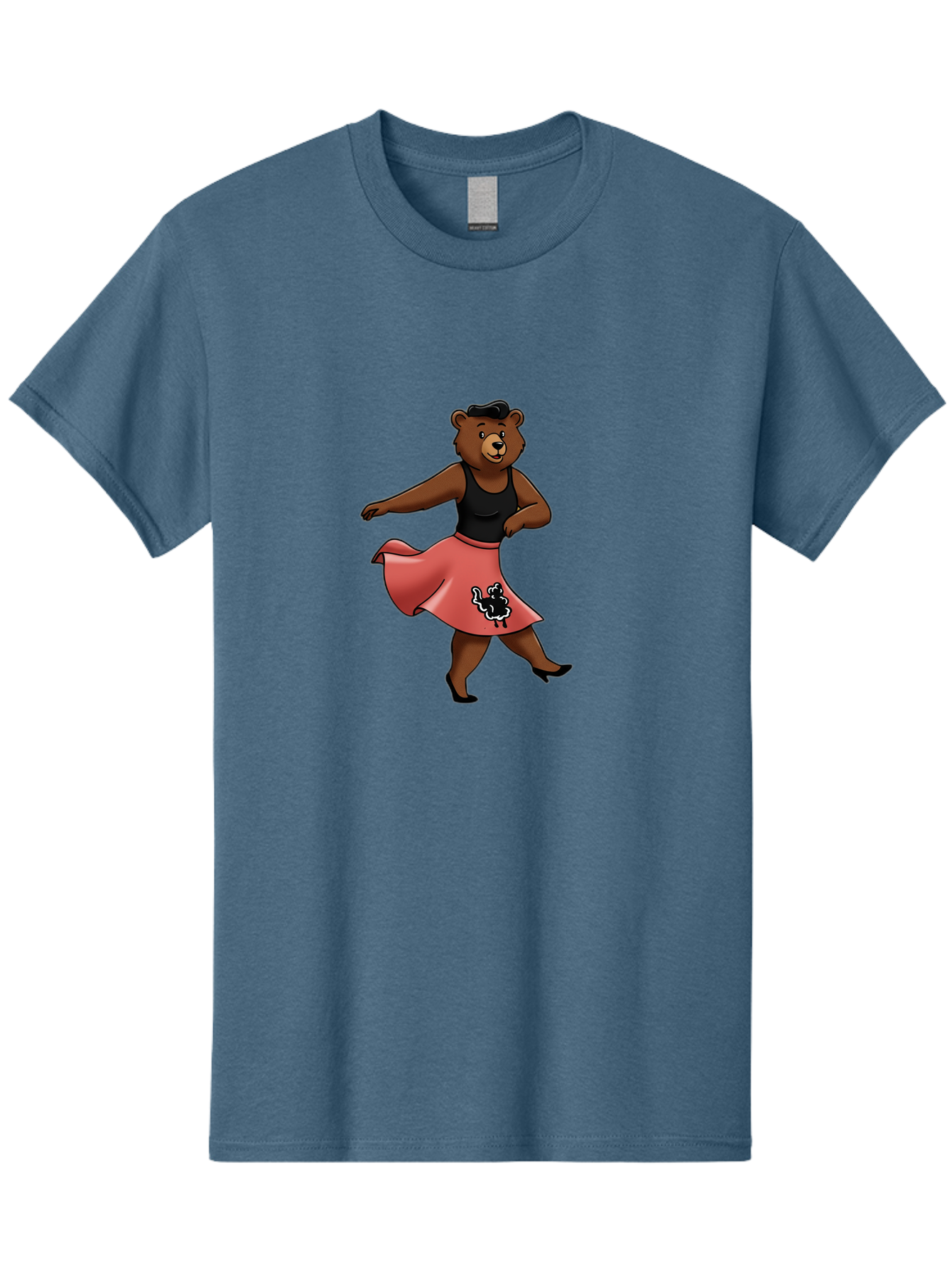 Dancing-Bear-1 Men'S Graphic Tee, 100% Cotton, Comfortable Casual Summer Wear, Machine Washable, Vintage Camera, Old Camera, Antique Camera, Black Camera, Classic Photography, Photography Equipment, Nostalgic Device, Film Camera, Camera Art Baf015